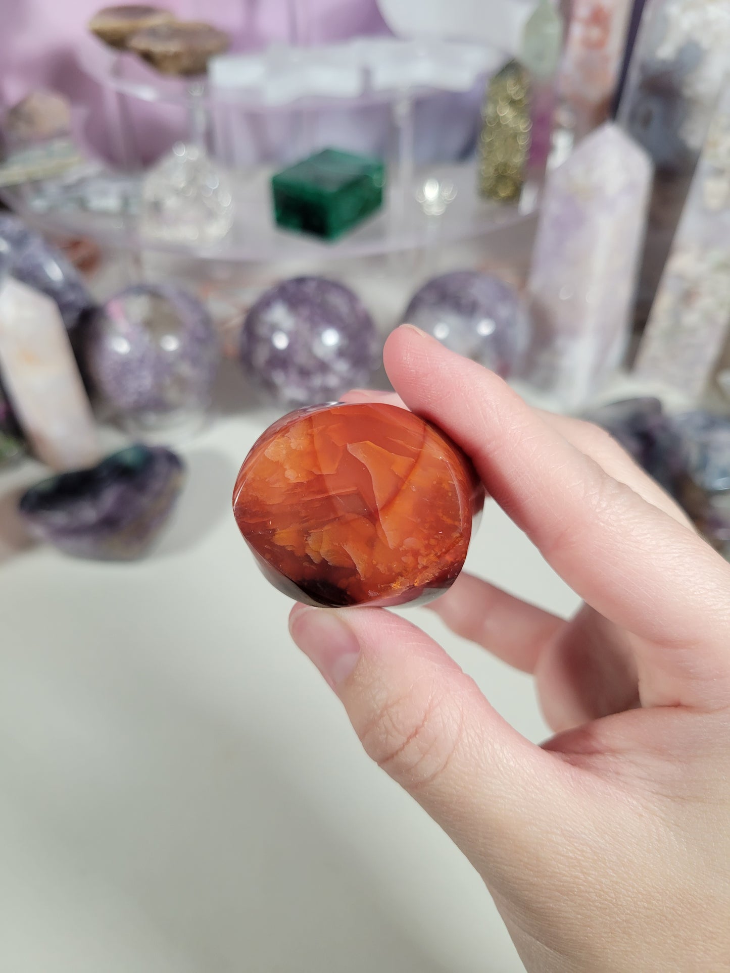 Small Cute Carnelian Flame 10CR