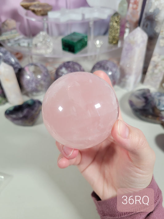 Star Rose Quartz Sphere 56RQ