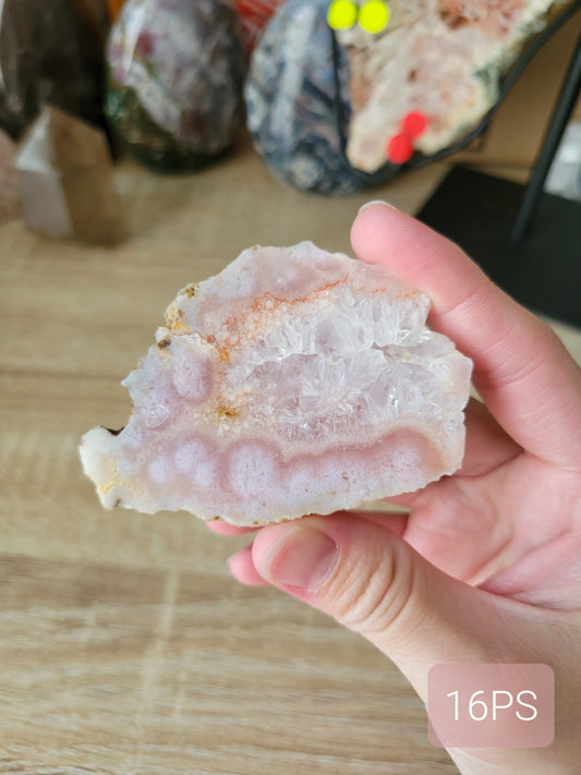 Small Pink Amethyst Flower Agate Slab 16PS