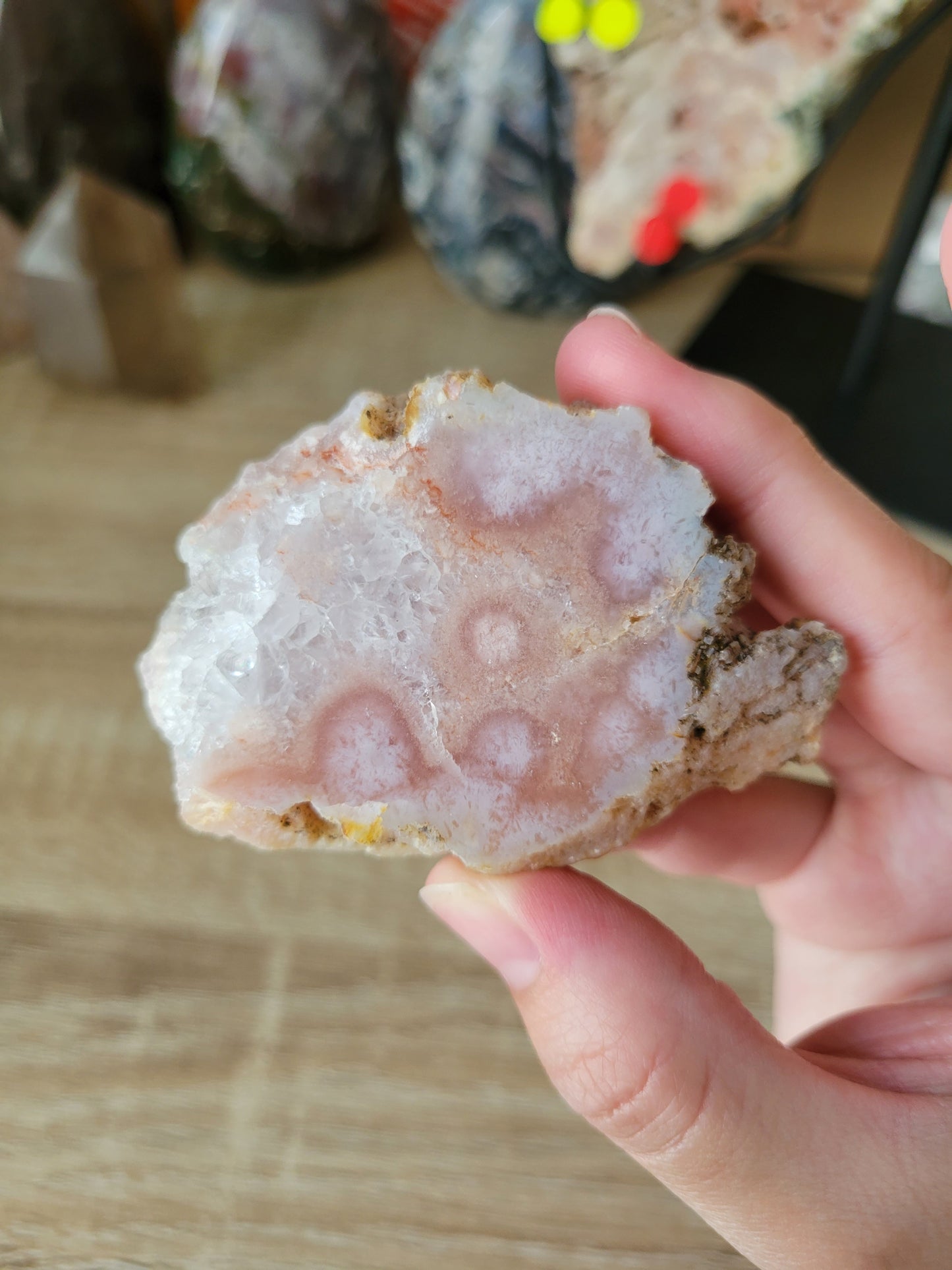 Small Pink Amethyst Flower Agate Slab 16PS