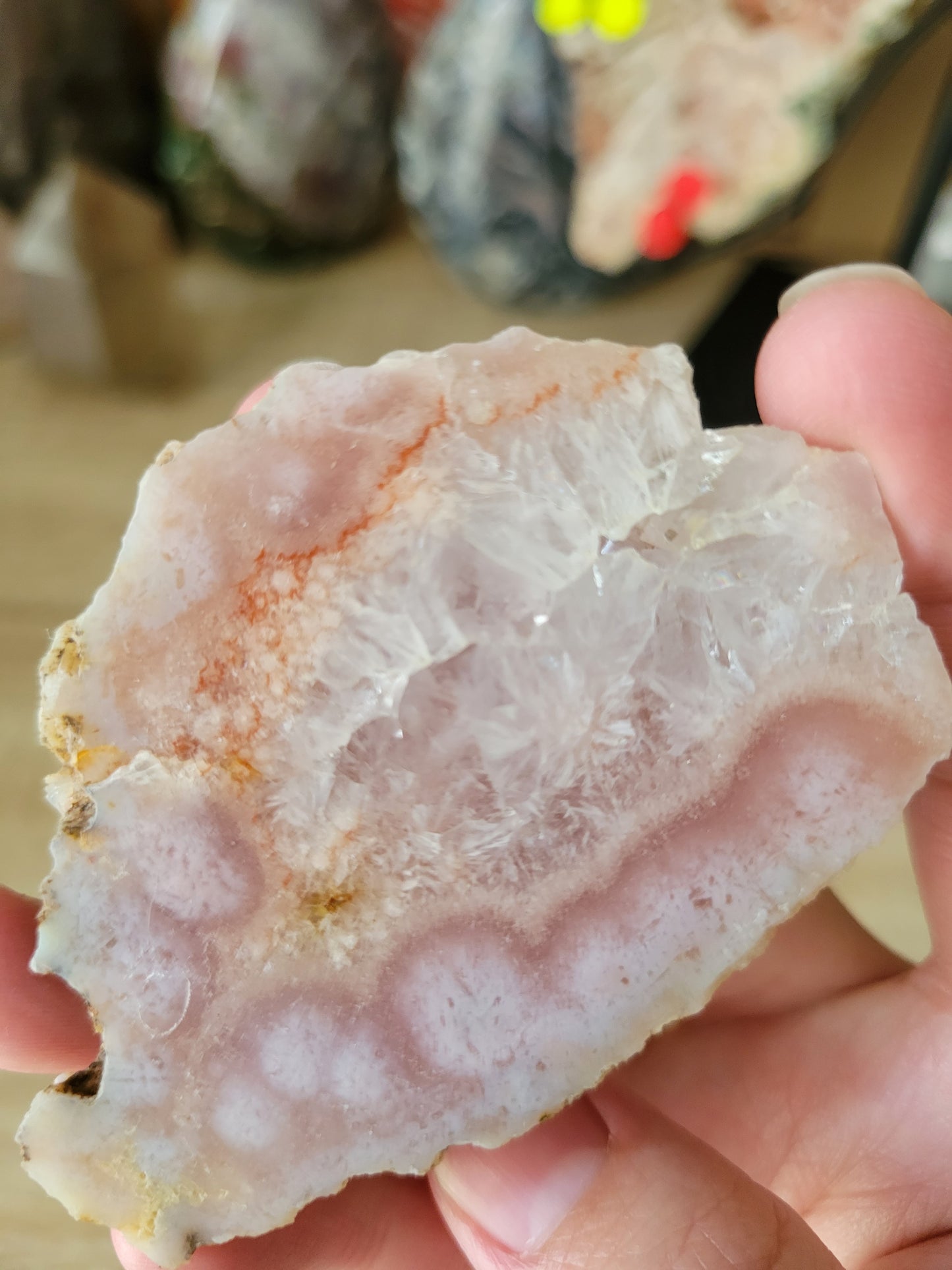 Small Pink Amethyst Flower Agate Slab 16PS