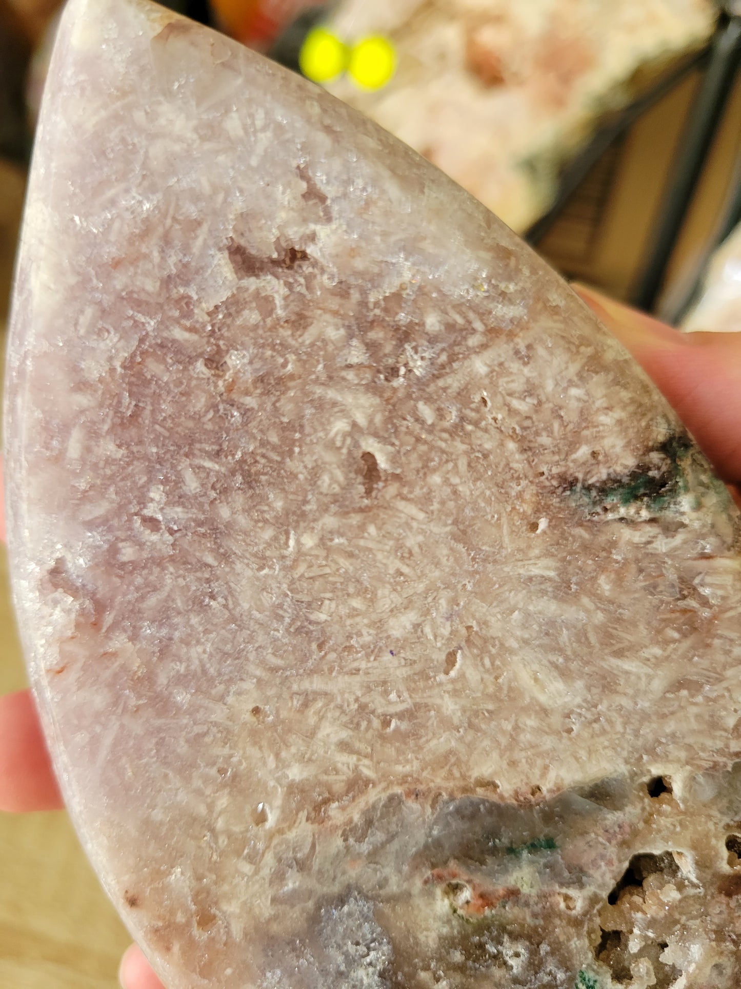 Sparkly Druzy Pink Amethyst Freeform 70PF