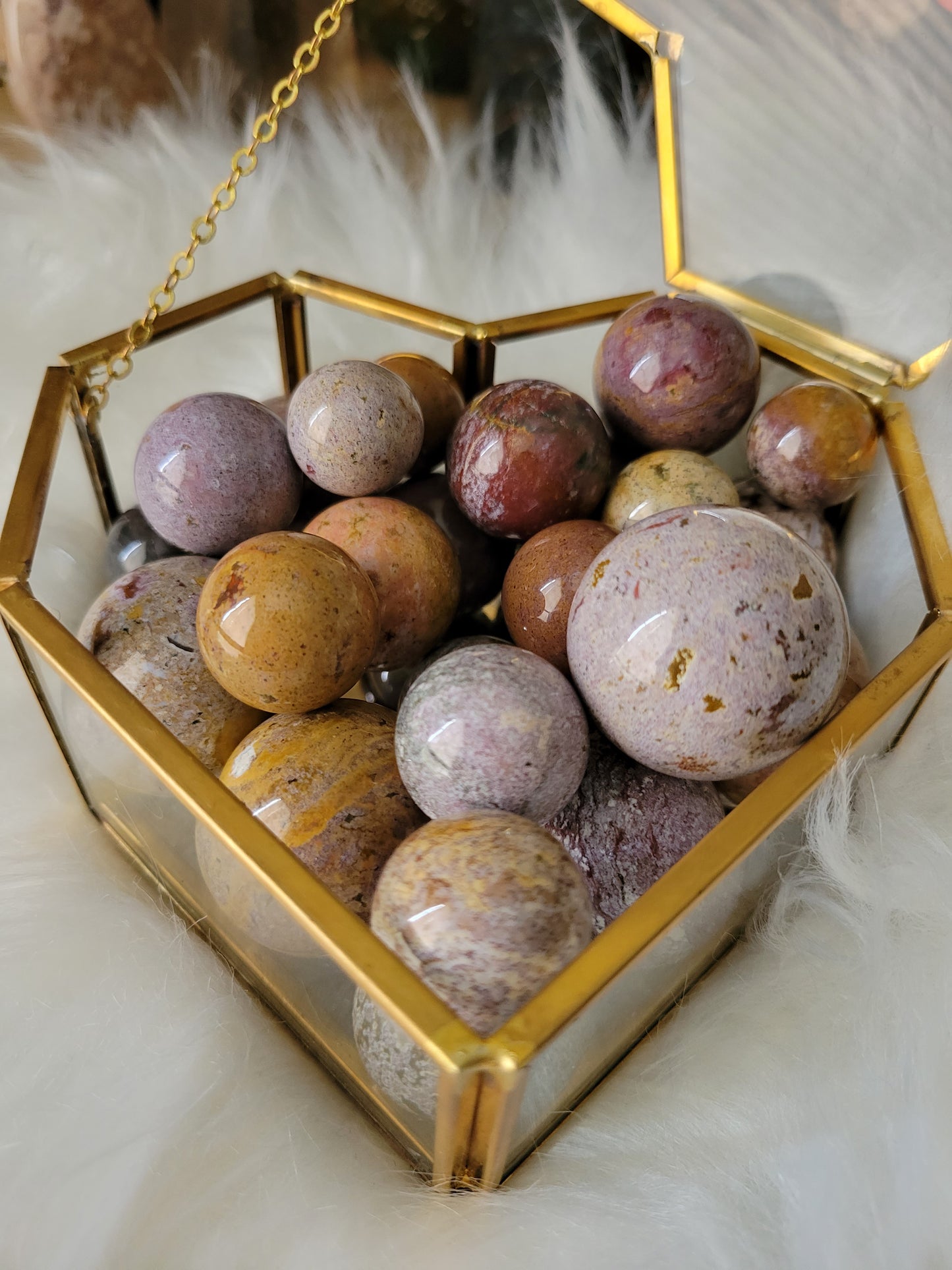 Ocean Jasper OJ Colorful Spheres (various sizes)