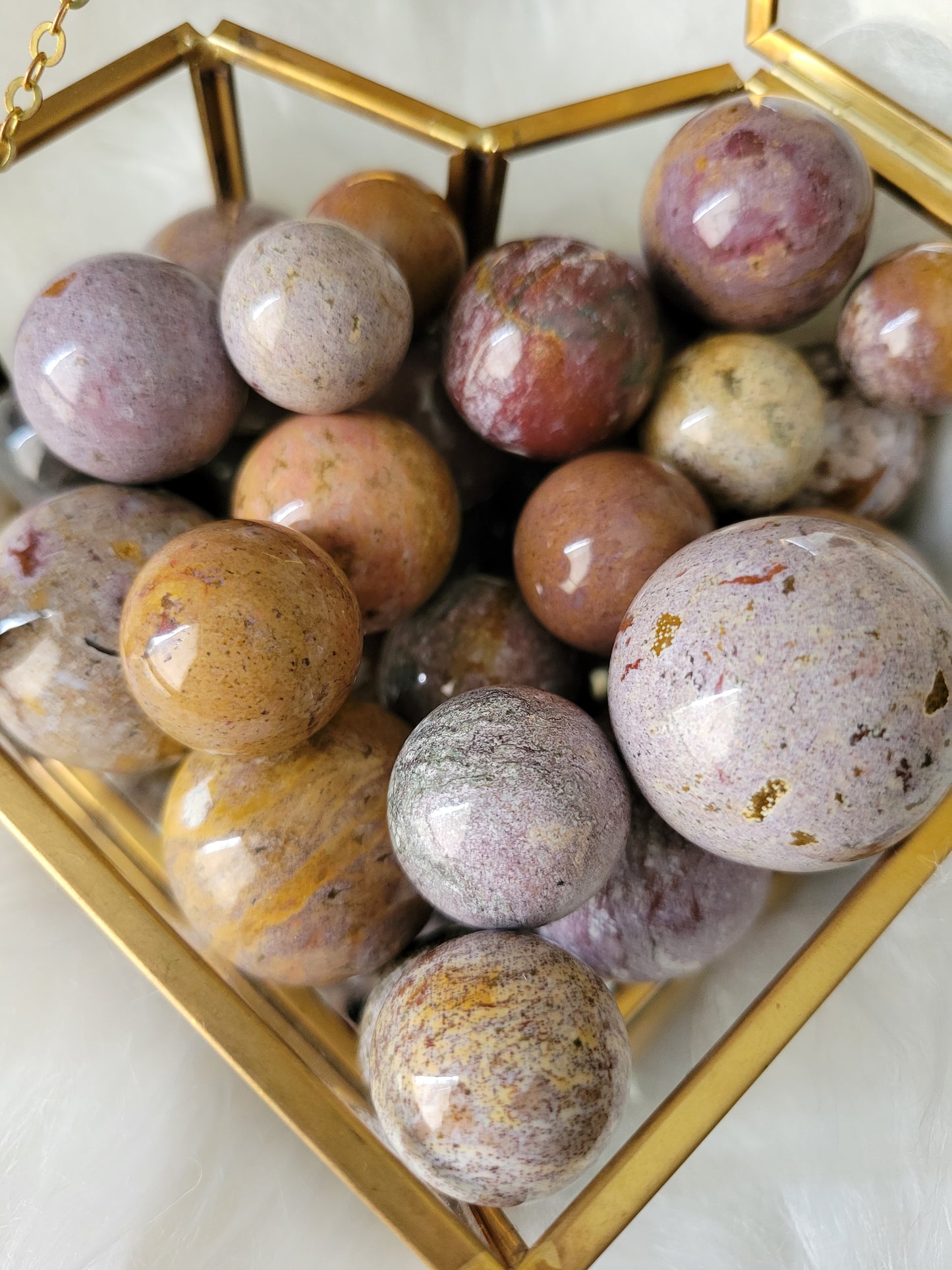 Ocean Jasper OJ Colorful Spheres (various sizes)