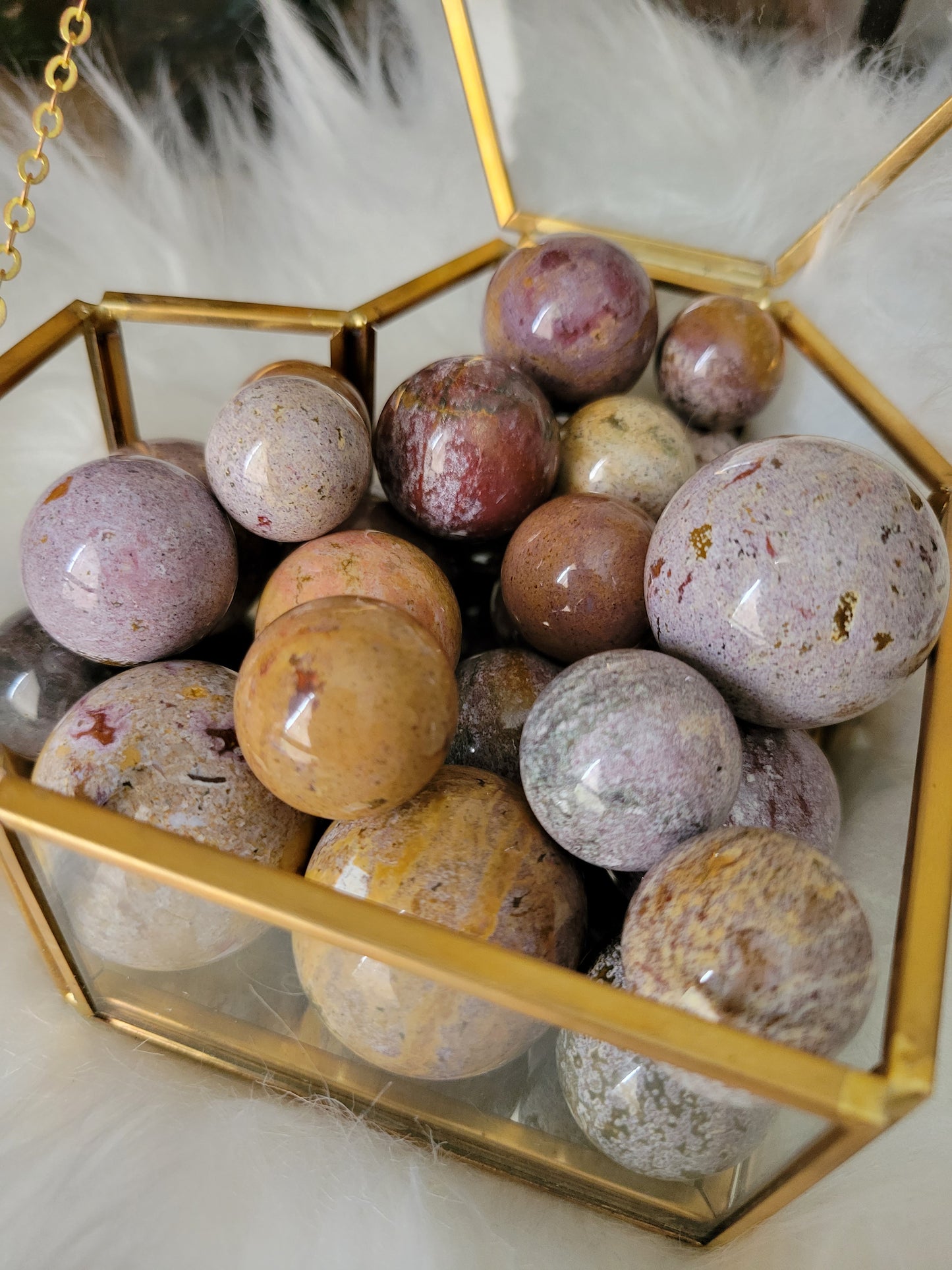 Ocean Jasper OJ Colorful Spheres (various sizes)