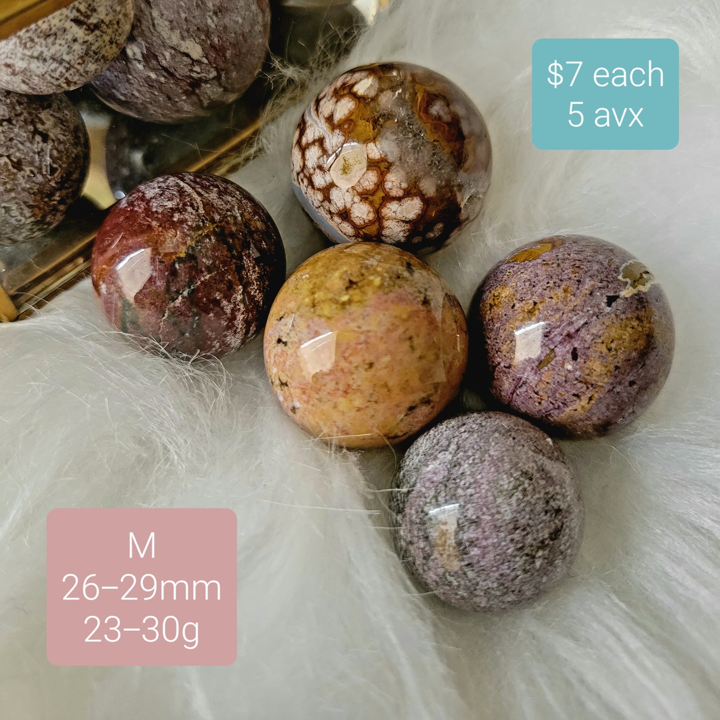 Ocean Jasper OJ Colorful Spheres (various sizes)