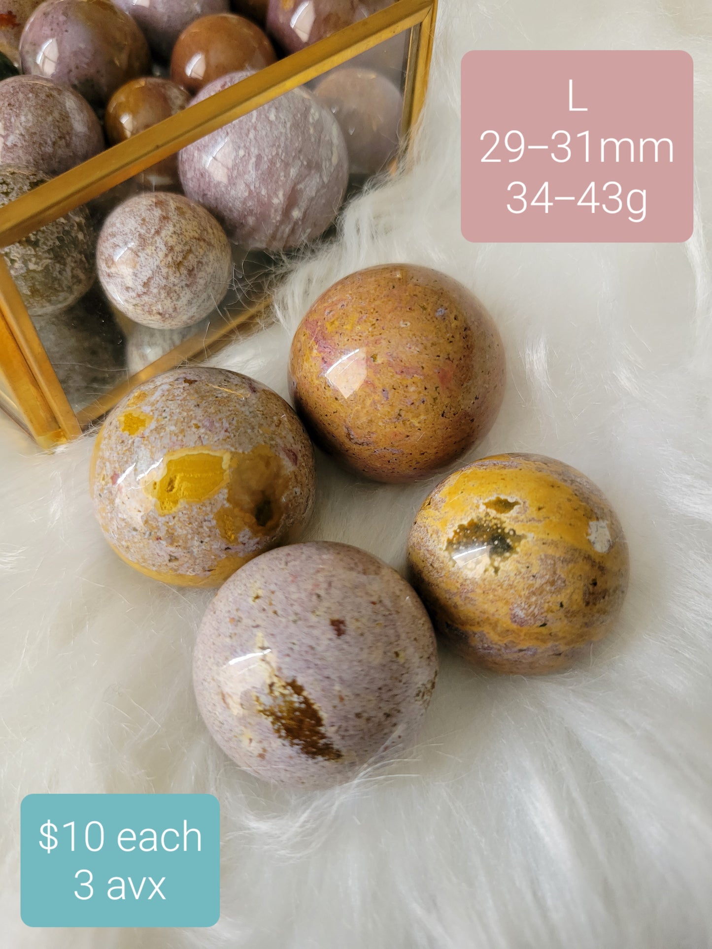 Ocean Jasper OJ Colorful Spheres (various sizes)