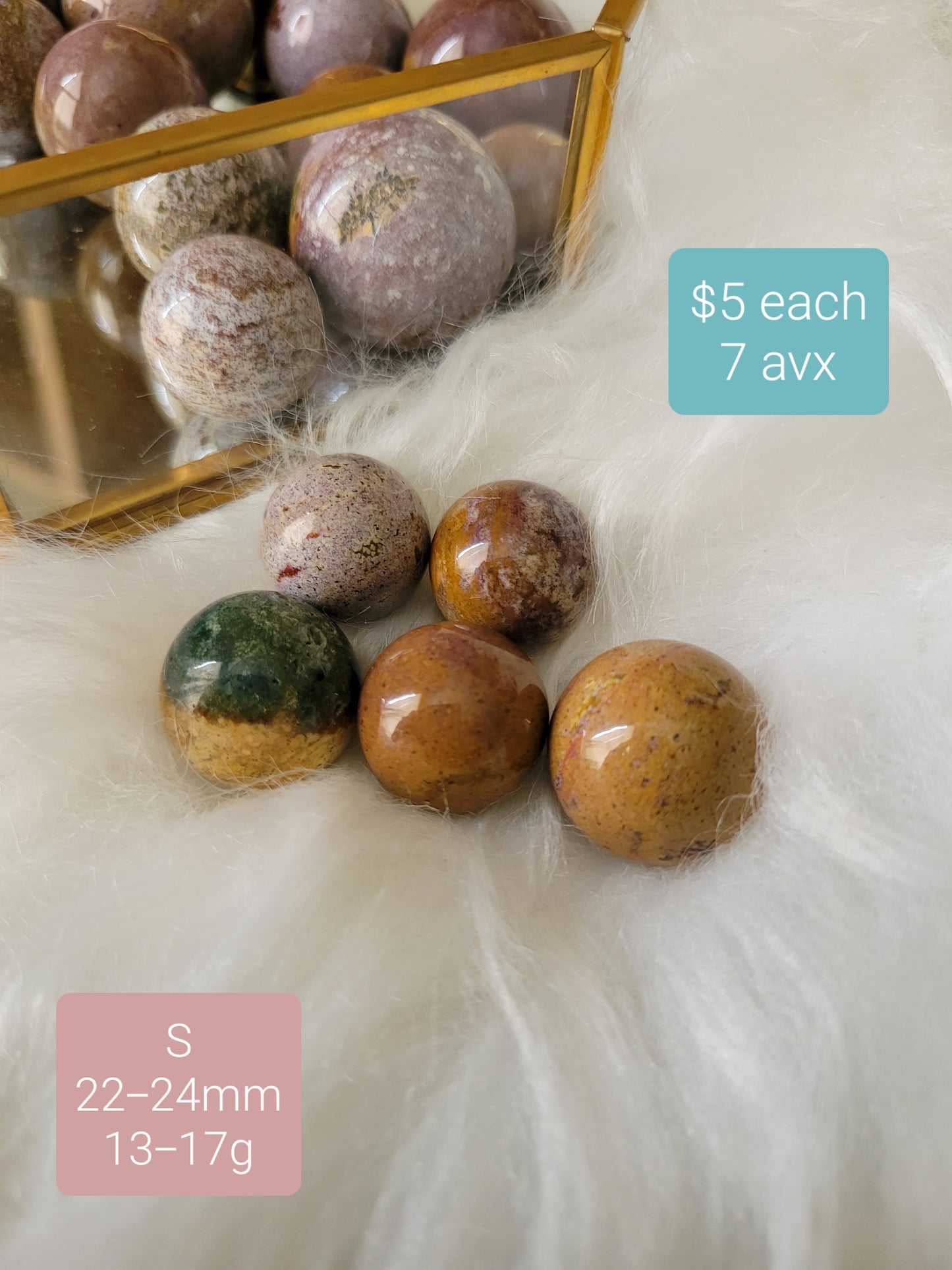 Ocean Jasper OJ Colorful Spheres (various sizes)