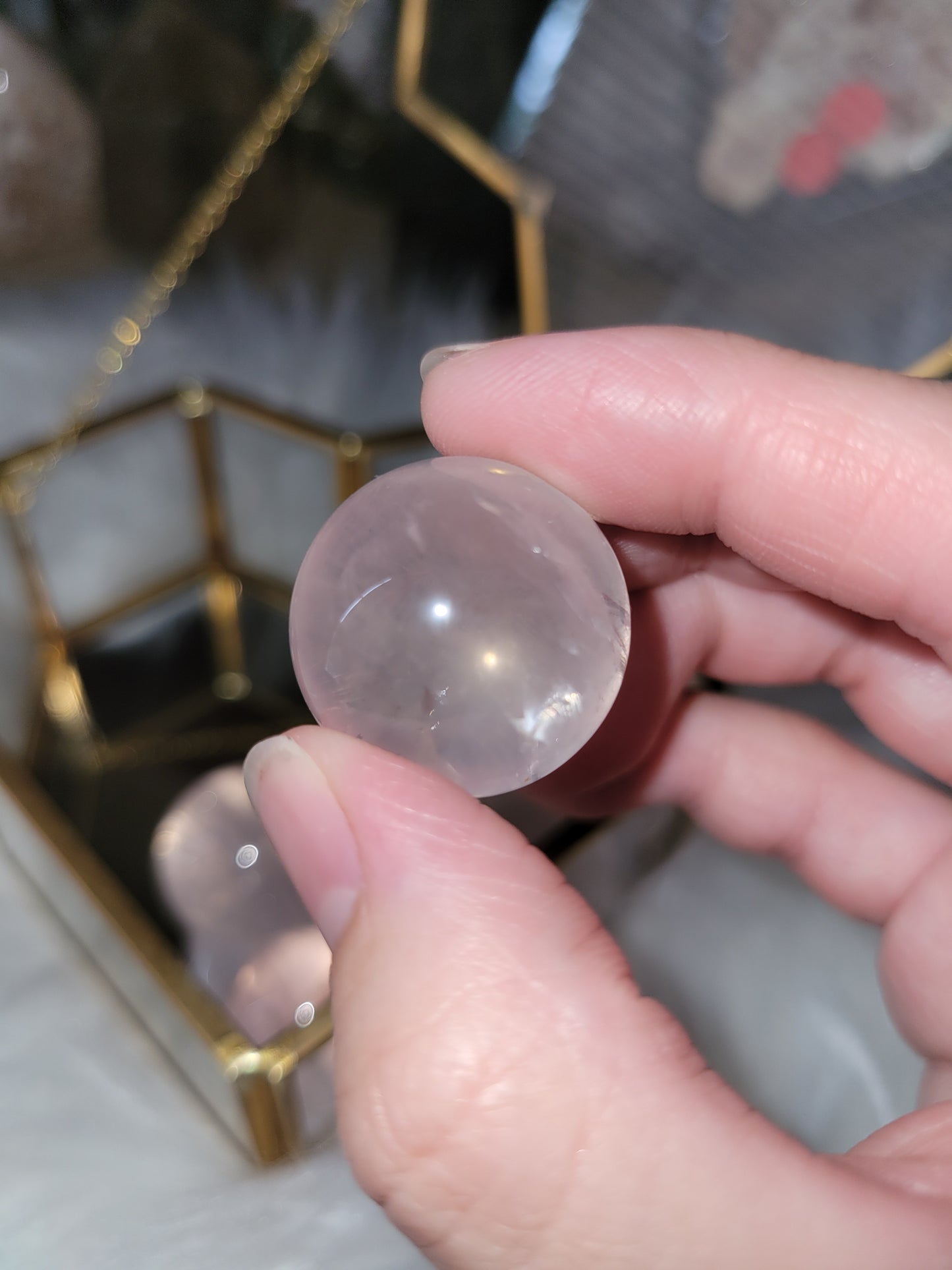 Star Rose Quartz Spheres (various sizes please pick!)