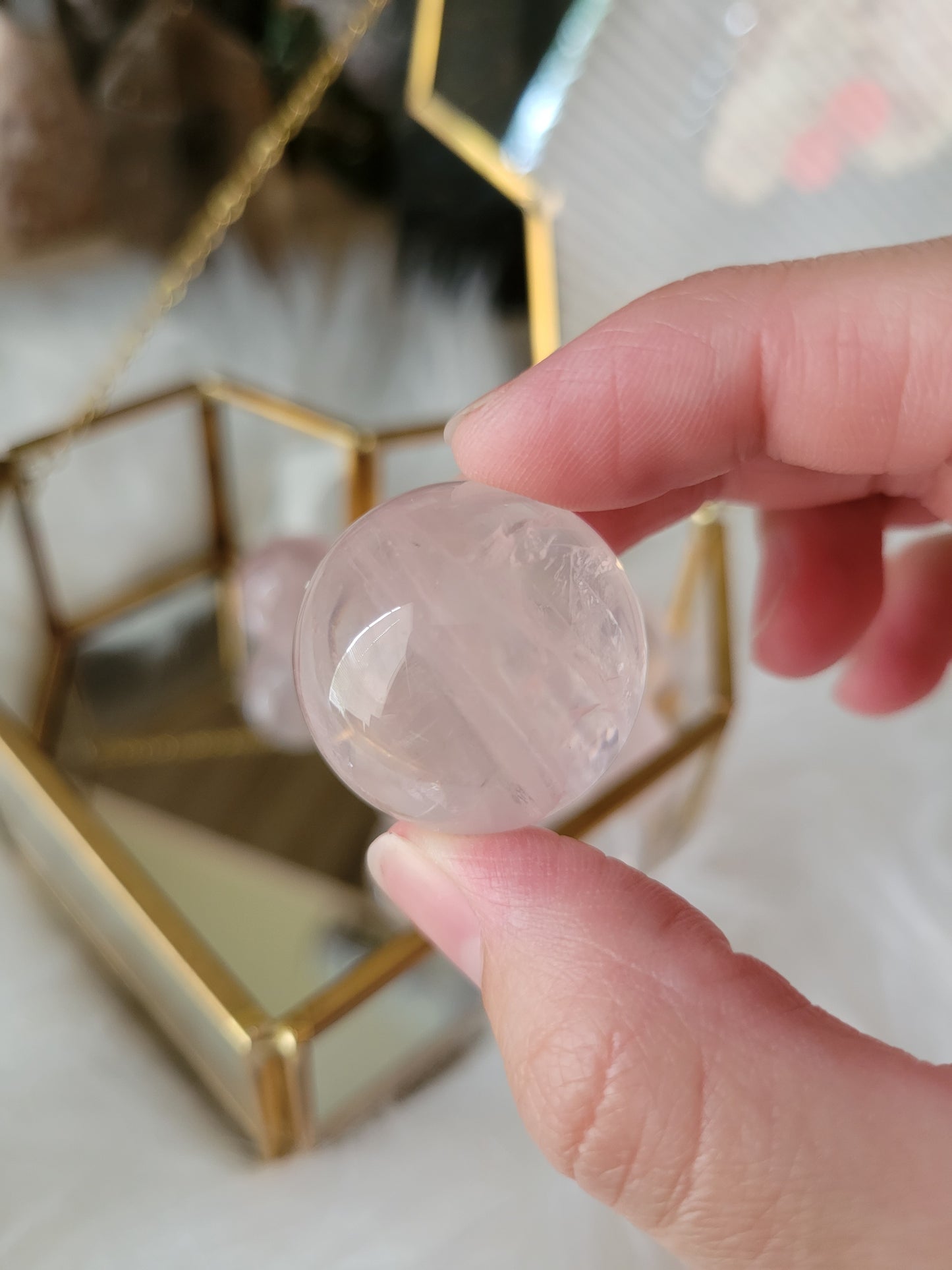 Star Rose Quartz Spheres (various sizes please pick!)