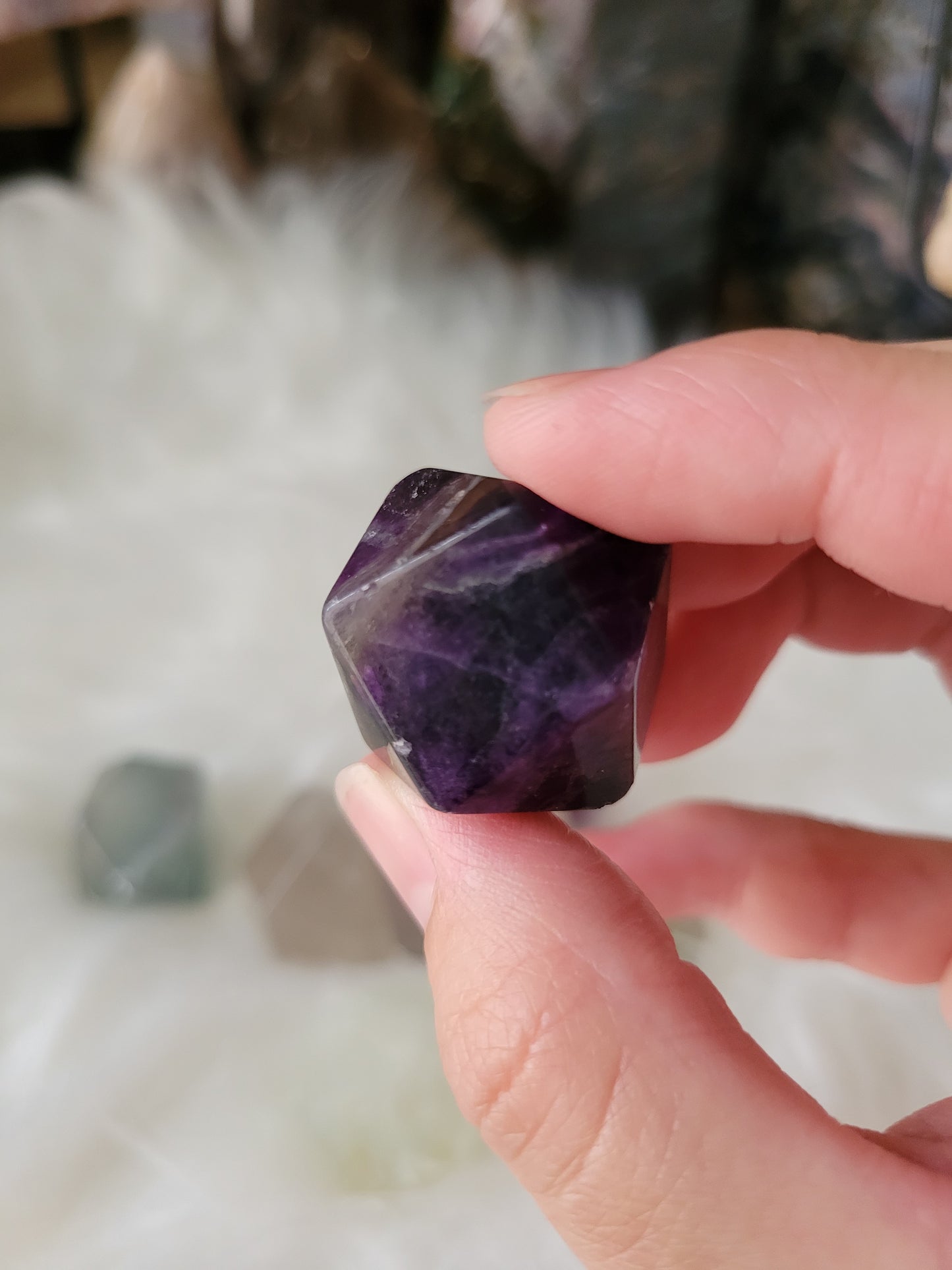 Small Fluorite Dodecahedron Carvings Freeforms (lots of colors)