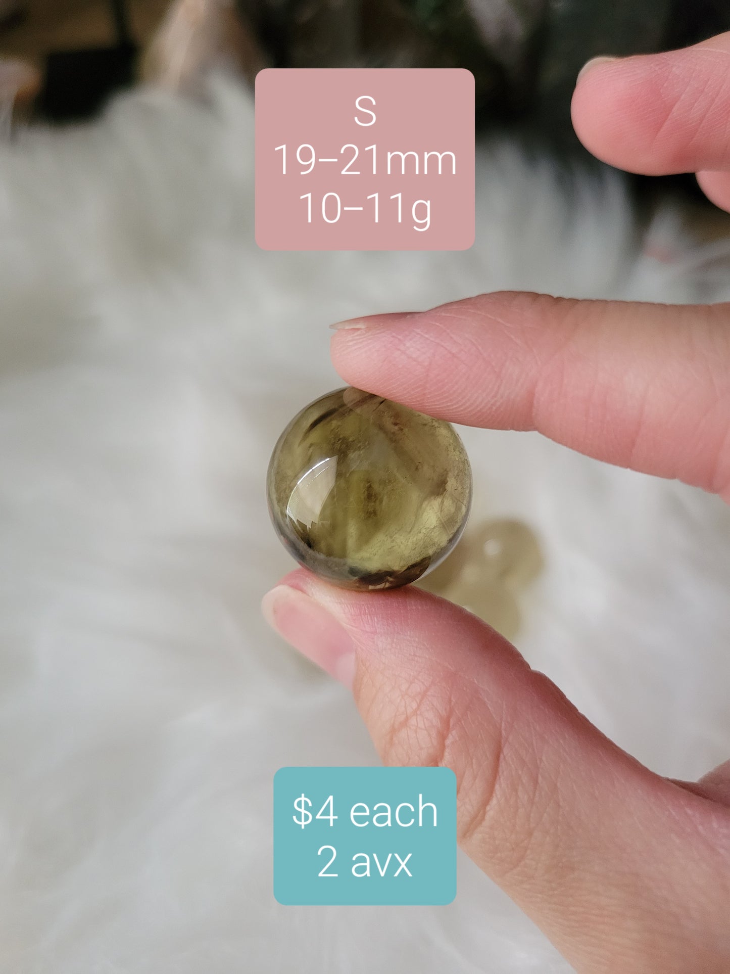 Small Citrine Spheres (pick from sizes)