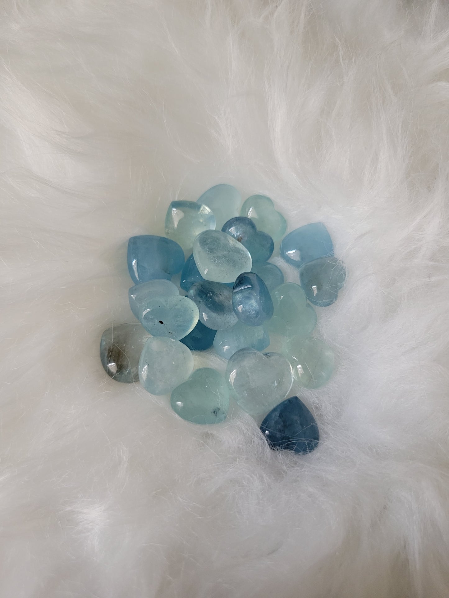 Cute Mini Aquamarine Hearts