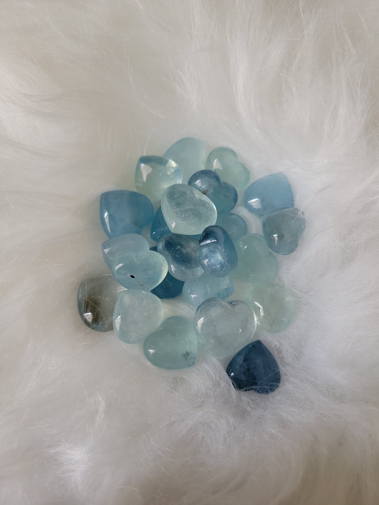 Cute Mini Aquamarine Hearts