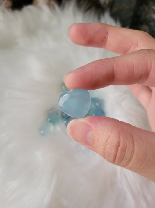 Cute Mini Aquamarine Hearts