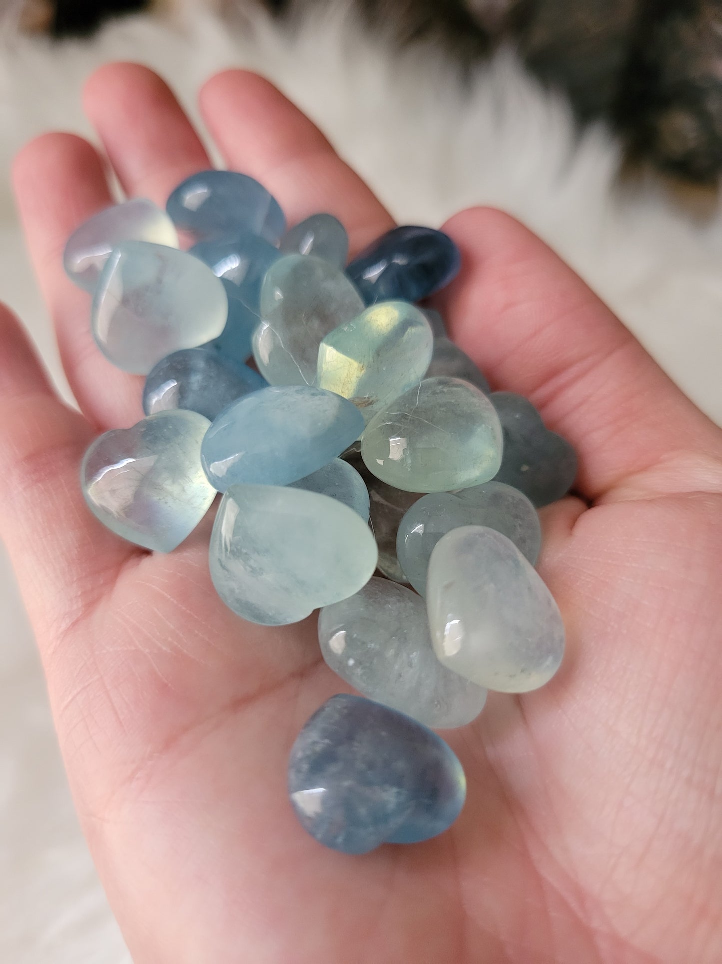 Cute Mini Aquamarine Hearts