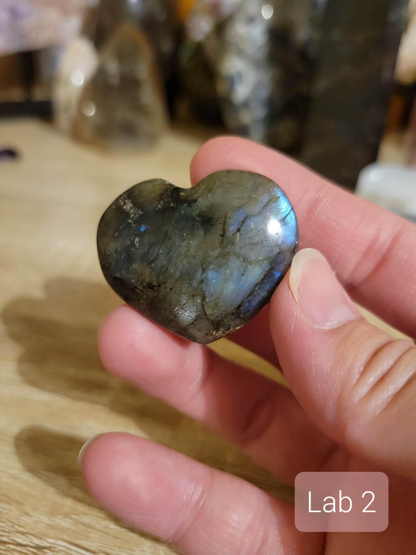 Small Labradorite Heart Carvings (many to choose from individually!)