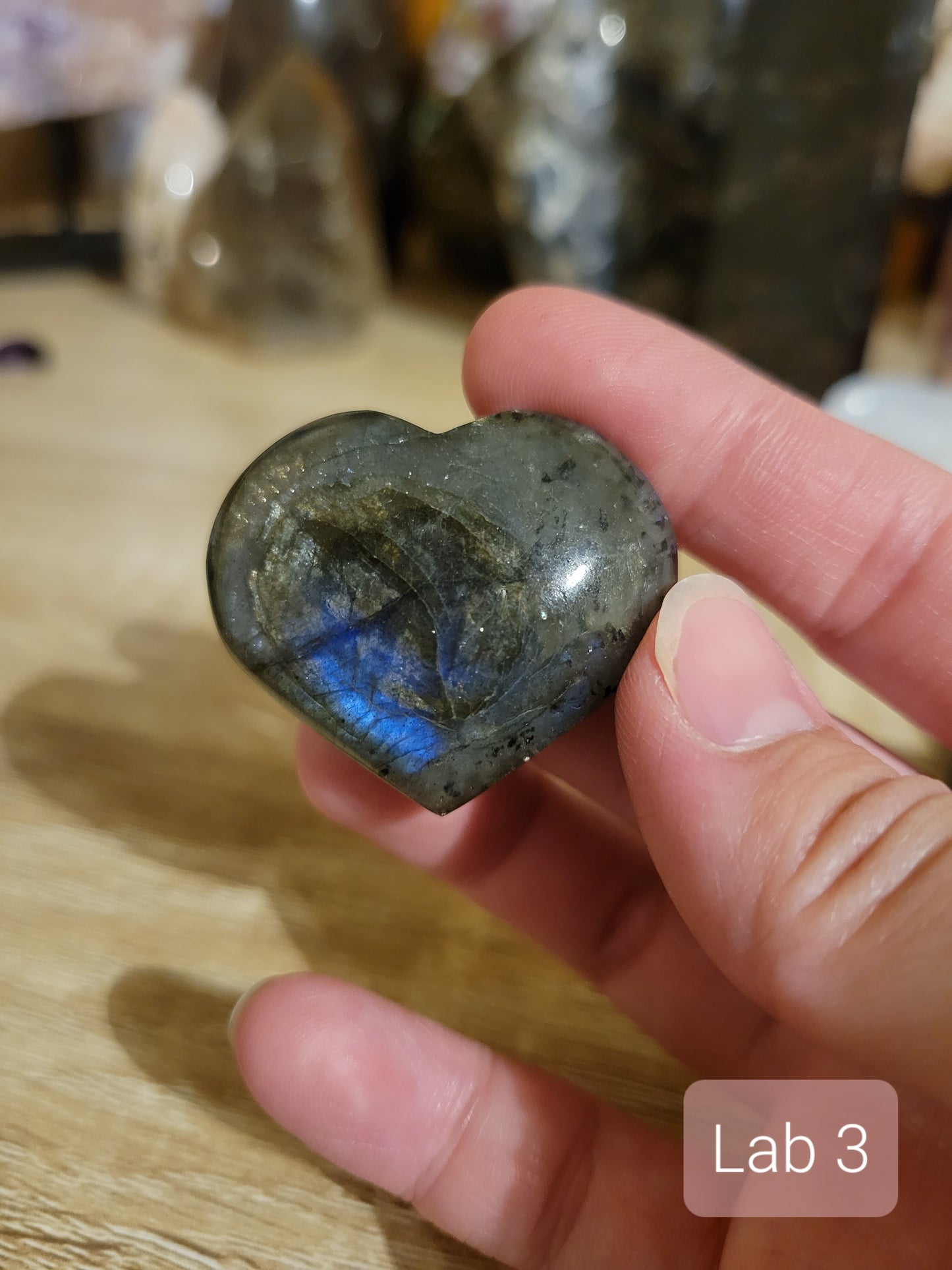 Small Labradorite Heart Carvings (many to choose from individually!)