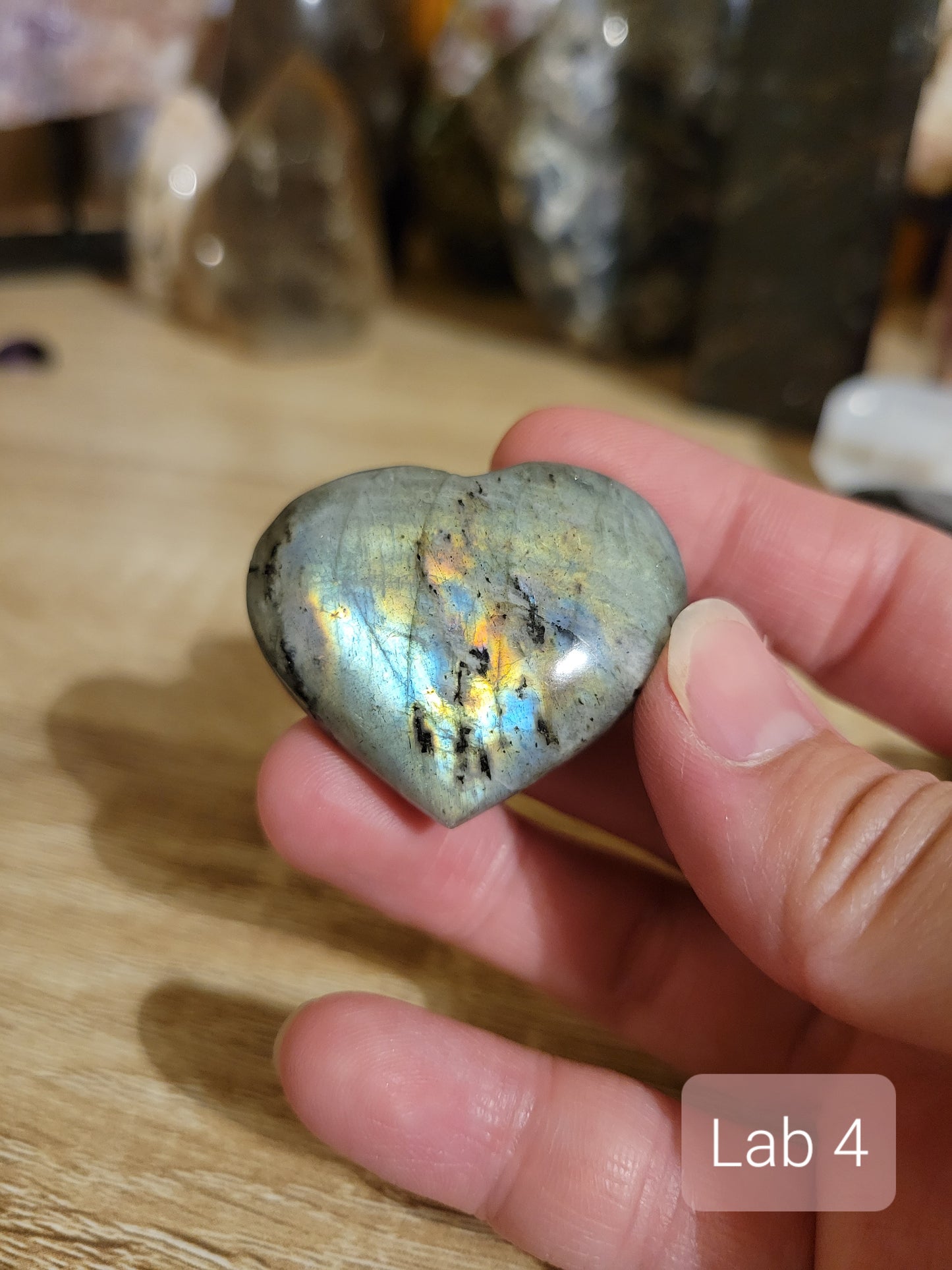 Small Labradorite Heart Carvings (many to choose from individually!)