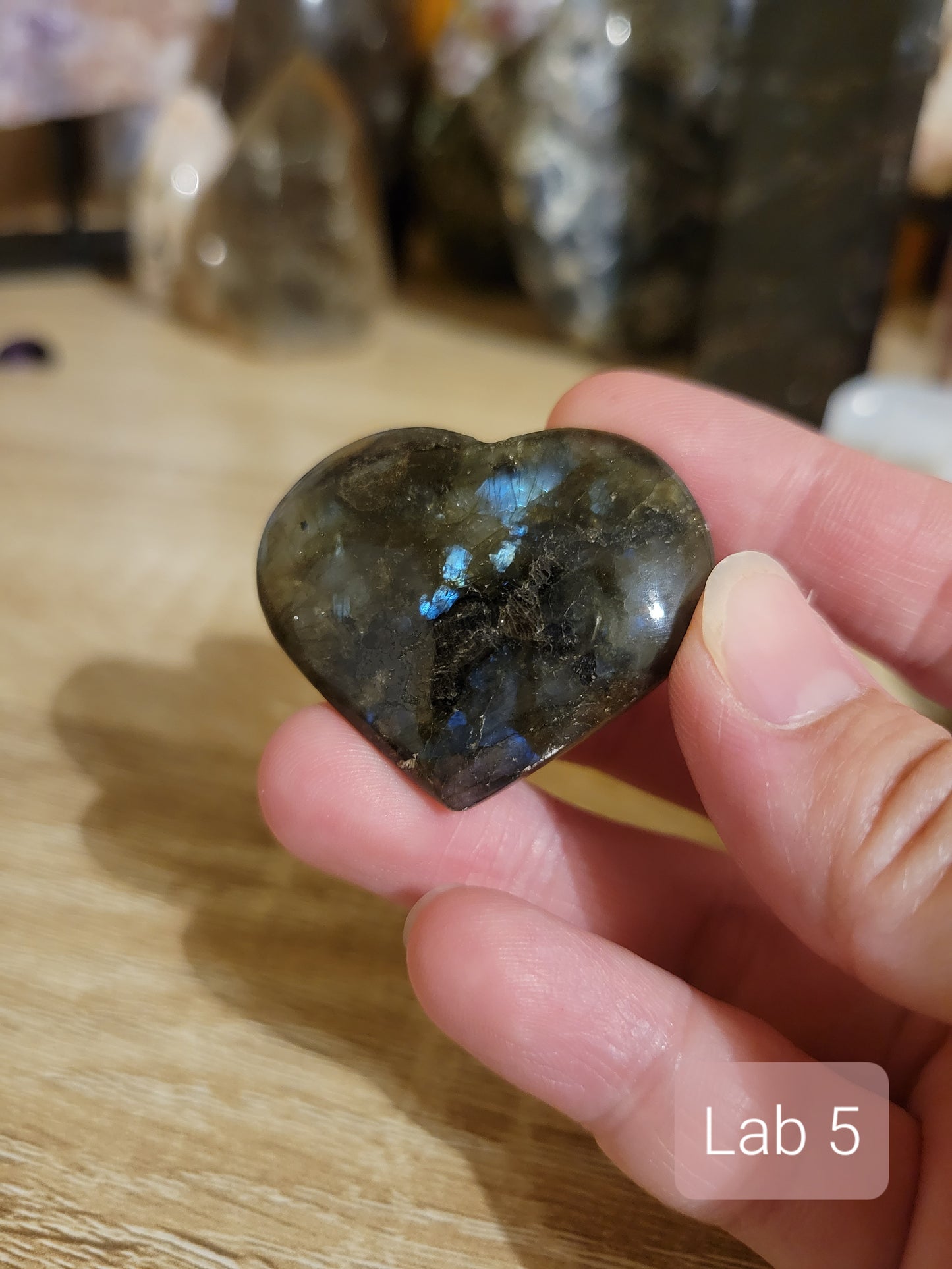 Small Labradorite Heart Carvings (many to choose from individually!)