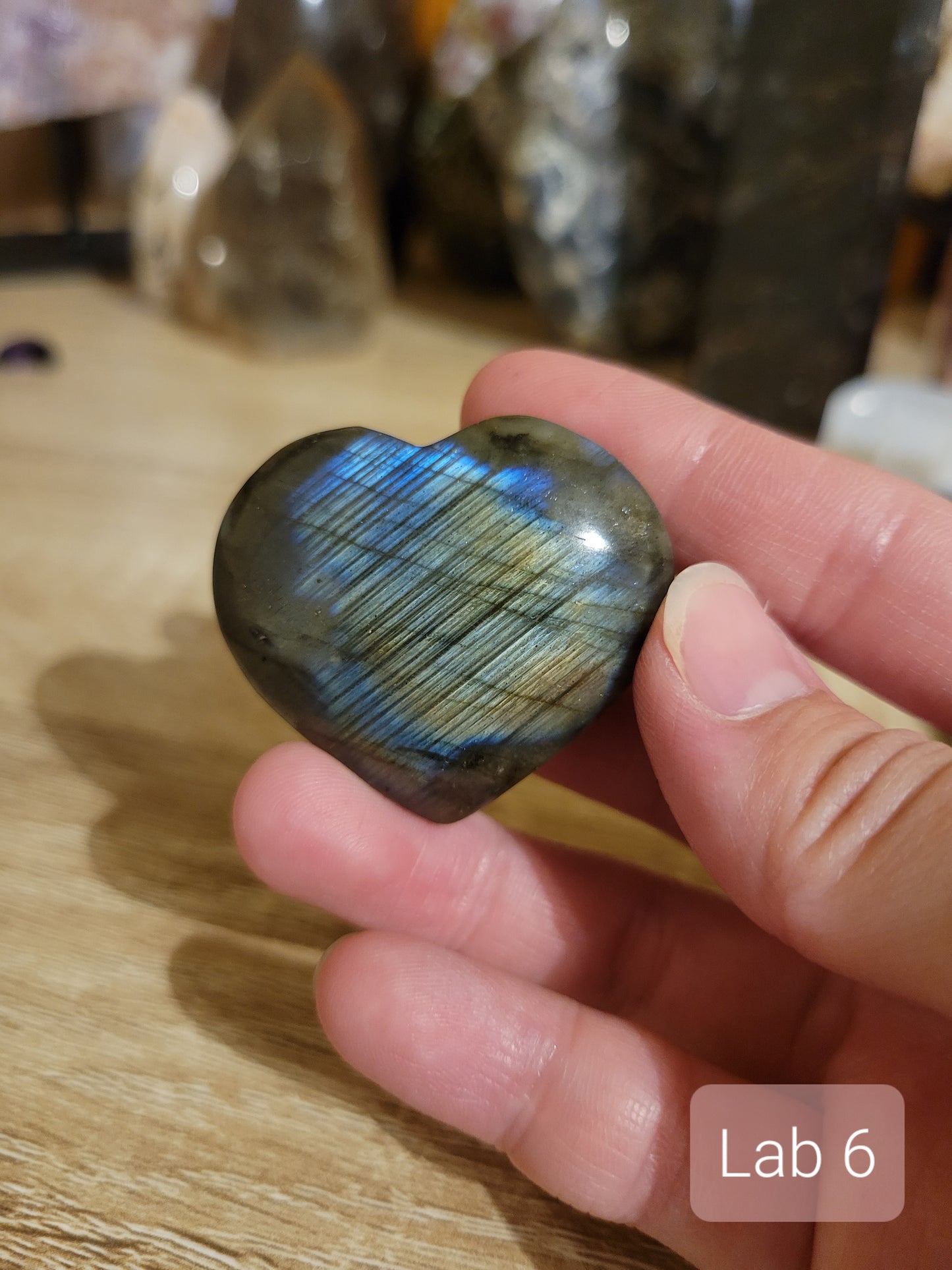 Small Labradorite Heart Carvings (many to choose from individually!)