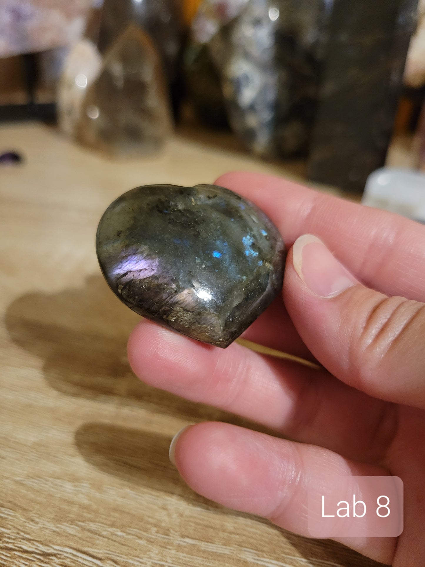 Small Labradorite Heart Carvings (many to choose from individually!)