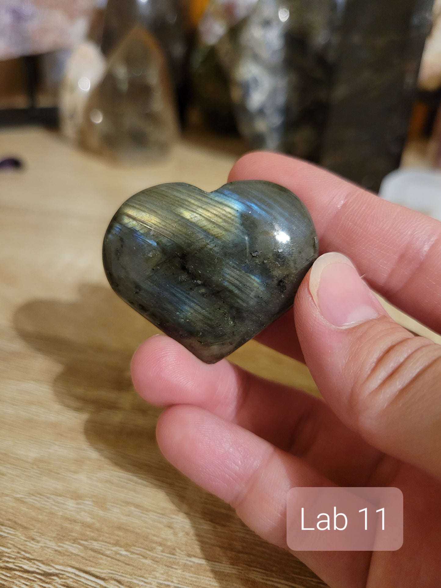 Small Labradorite Heart Carvings (many to choose from individually!)