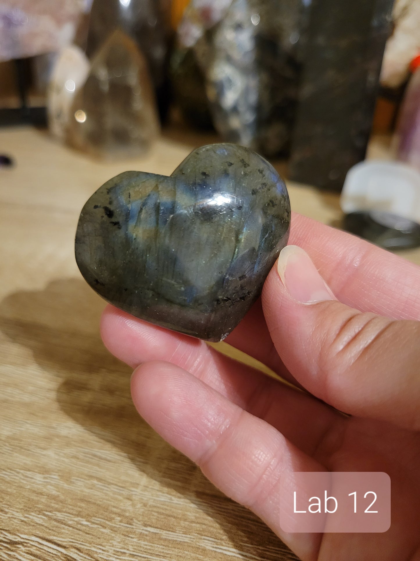 Small Labradorite Heart Carvings (many to choose from individually!)