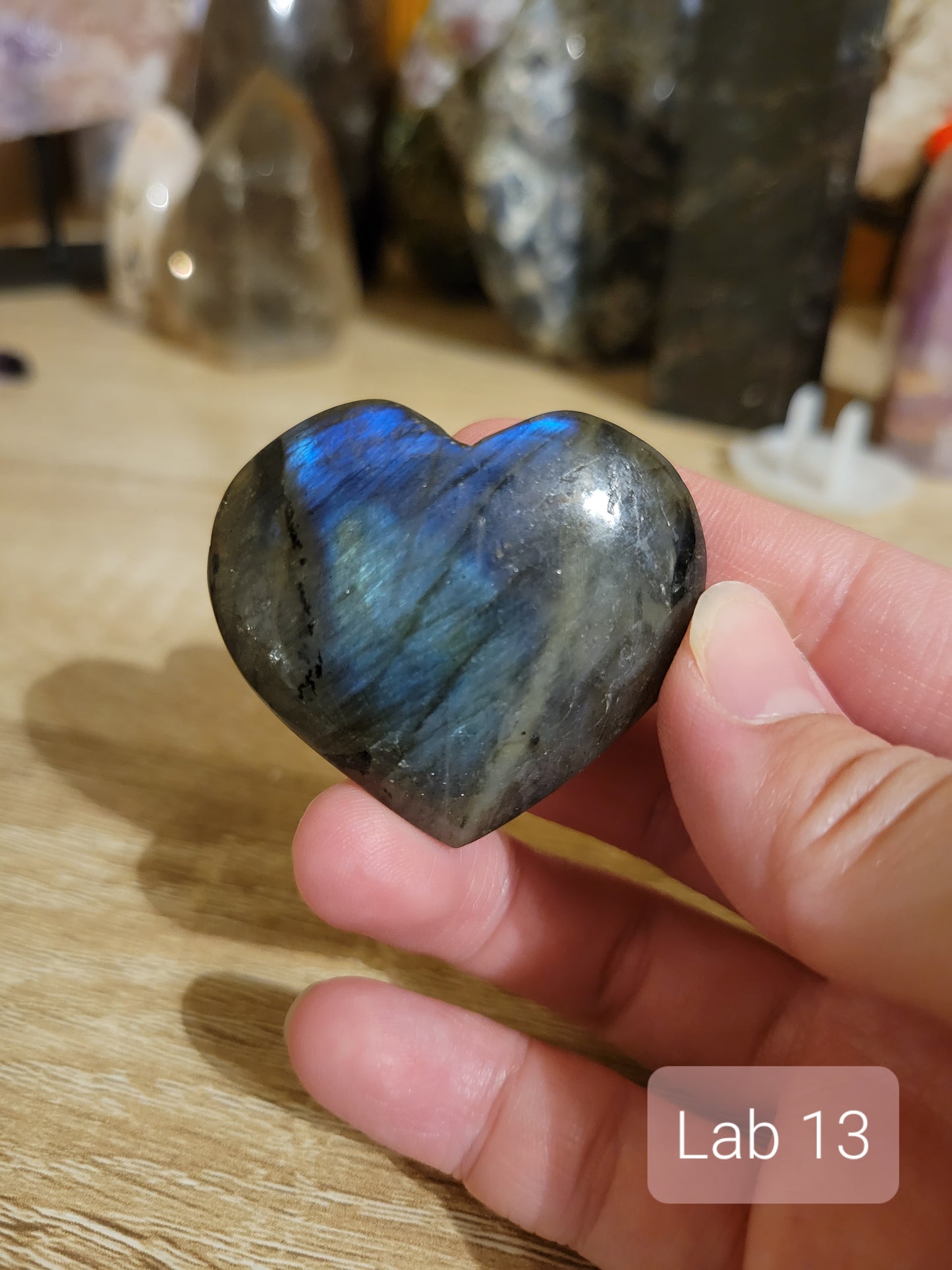 Small Labradorite Heart Carvings (many to choose from individually!)