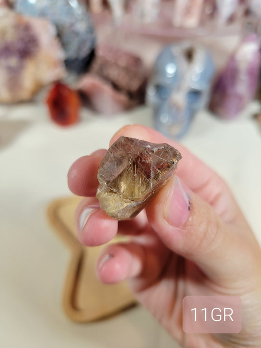 Slightly Smoky Golden Rutile Raw Crystal Piece 11GR