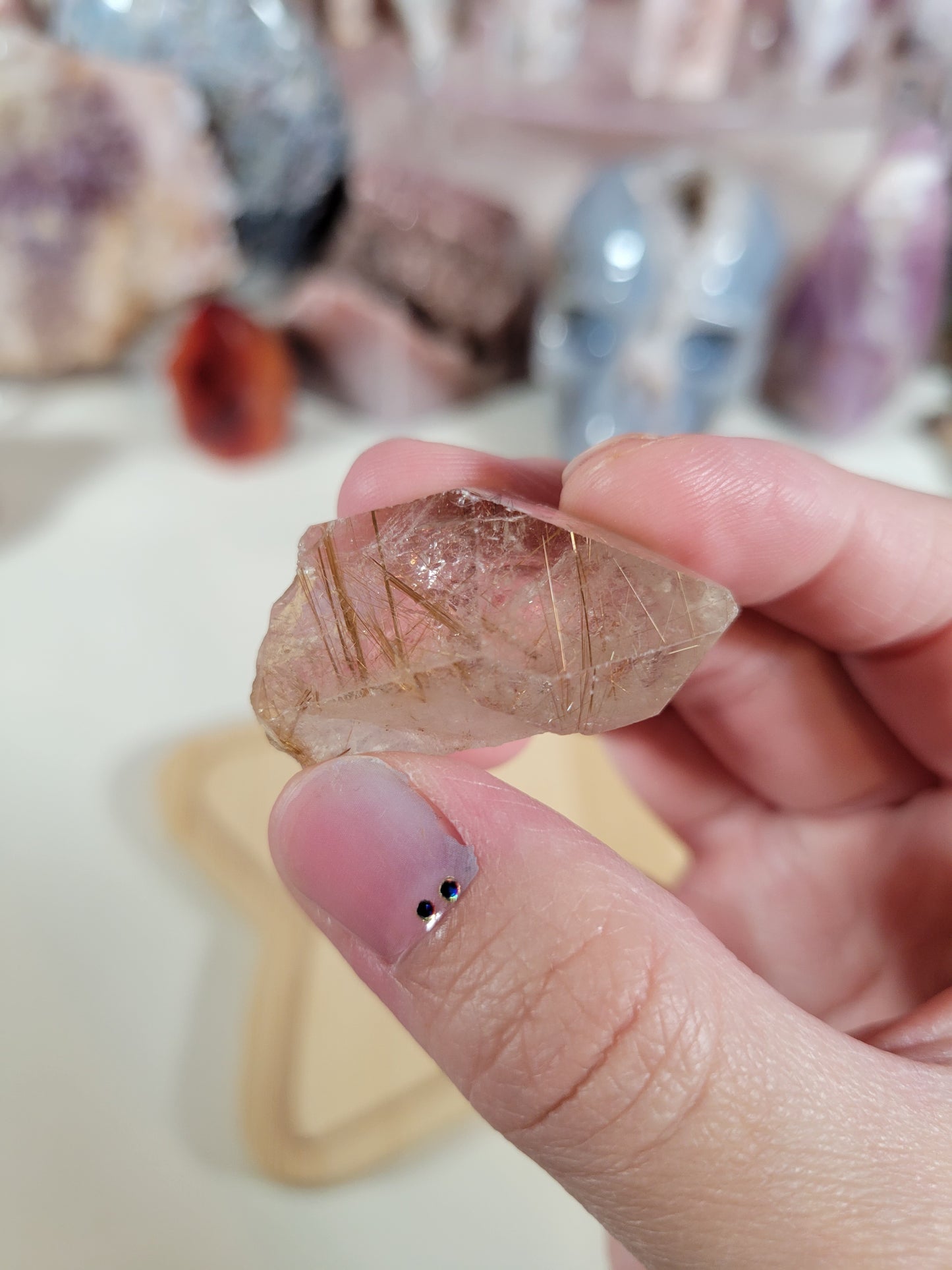 Small Golden Rutile Raw Crystal Piece 10GR