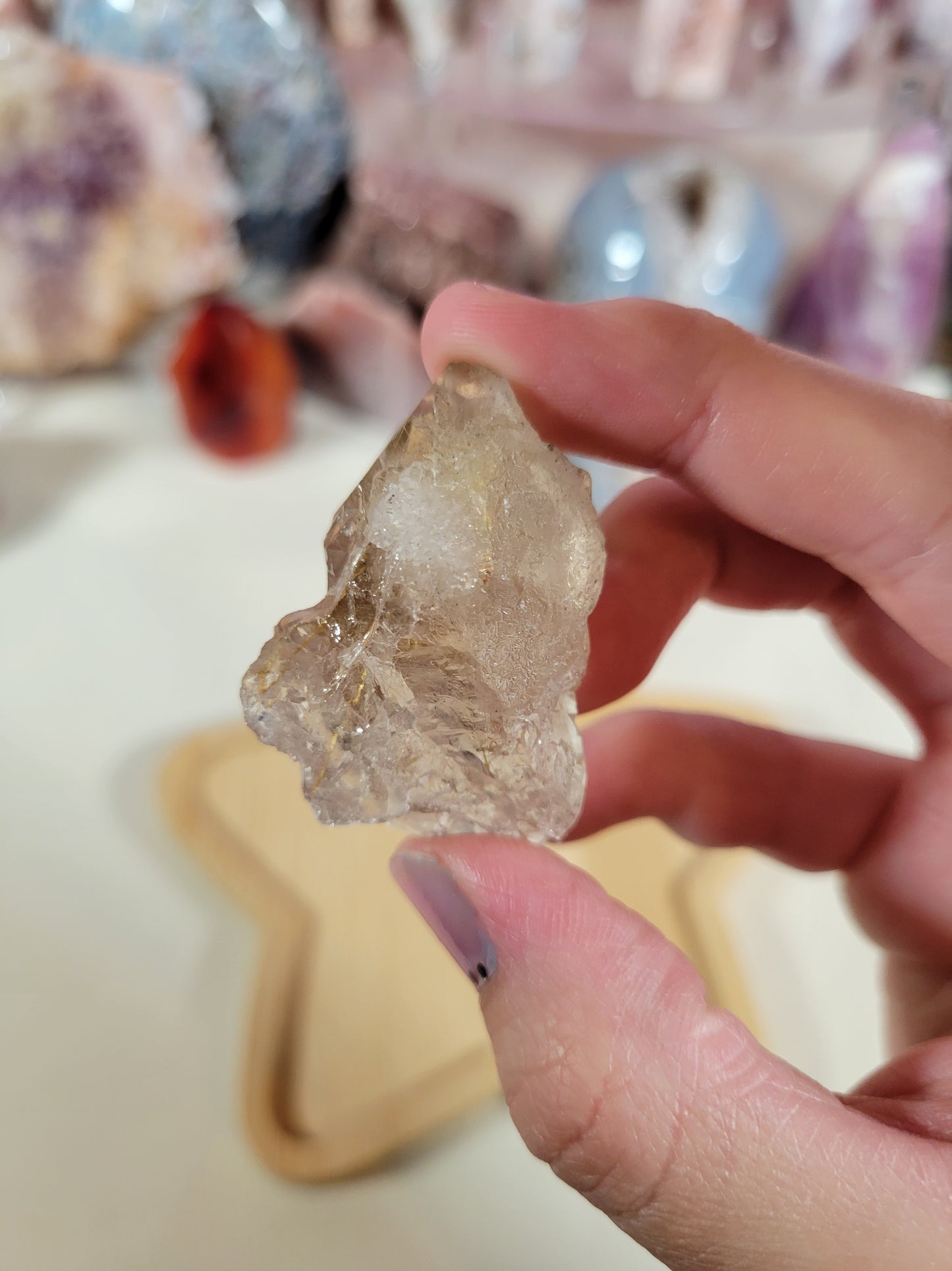 Raw Rough Golden Rutile Point Crystal 19GR