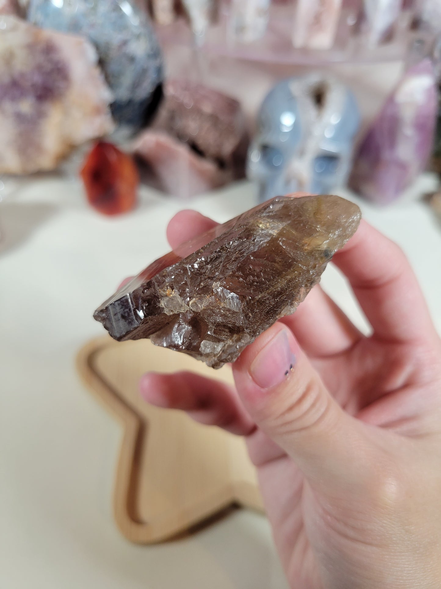 Smoky Raw Rough Golden Rutile Chunk Crystal Piece 30RR