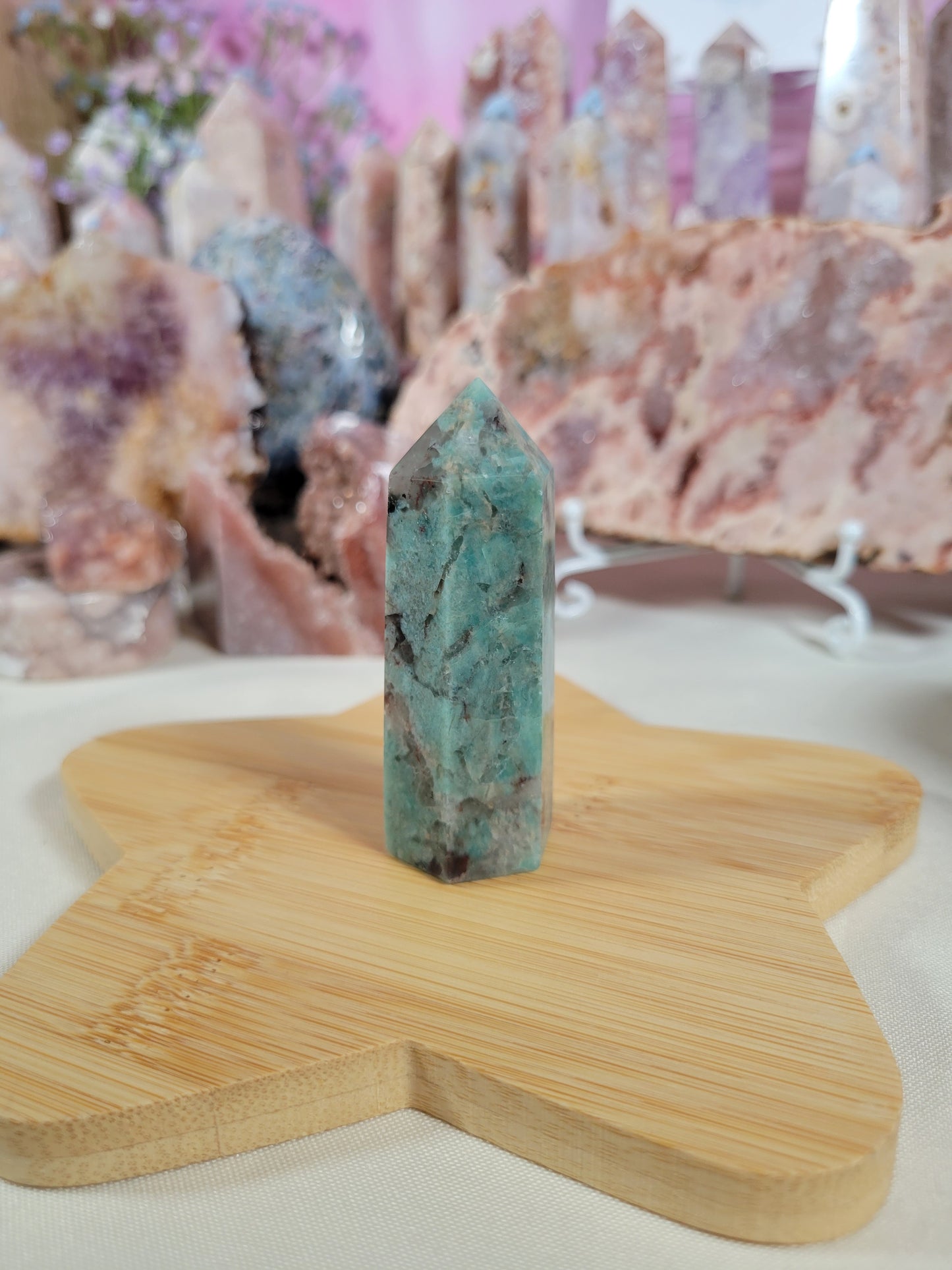 Small Smoky Amazonite Point 11AZ