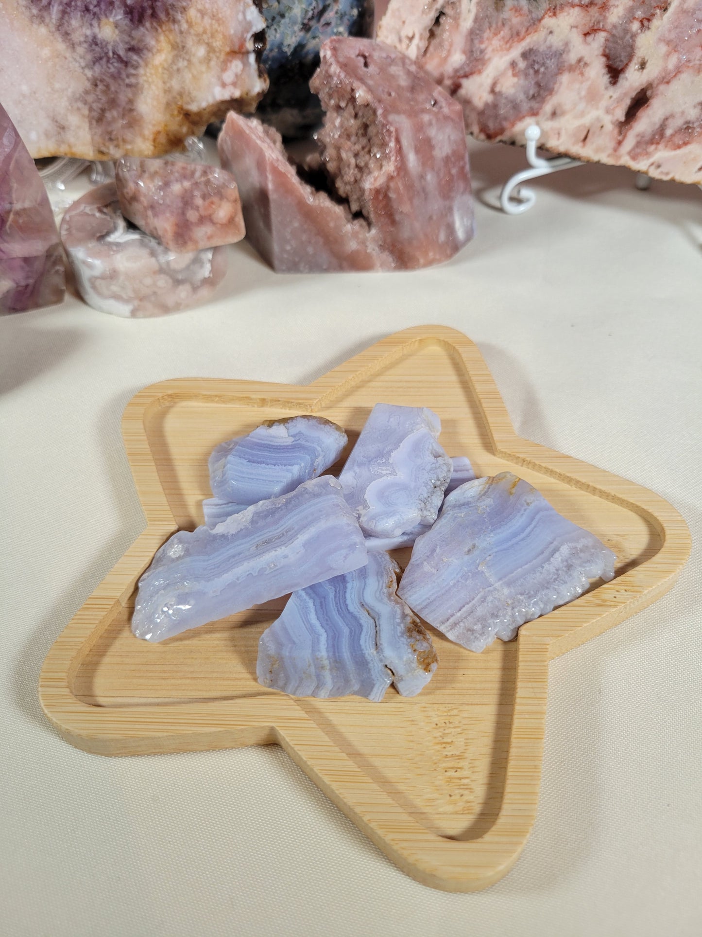 Medium Blue Lace Agate Slab Pieces