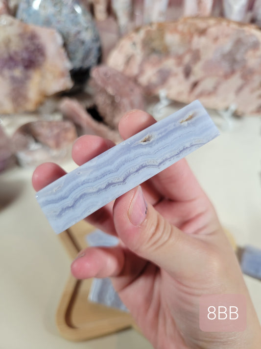 Cubic Blue Lace Agate Slab PIece 8BB