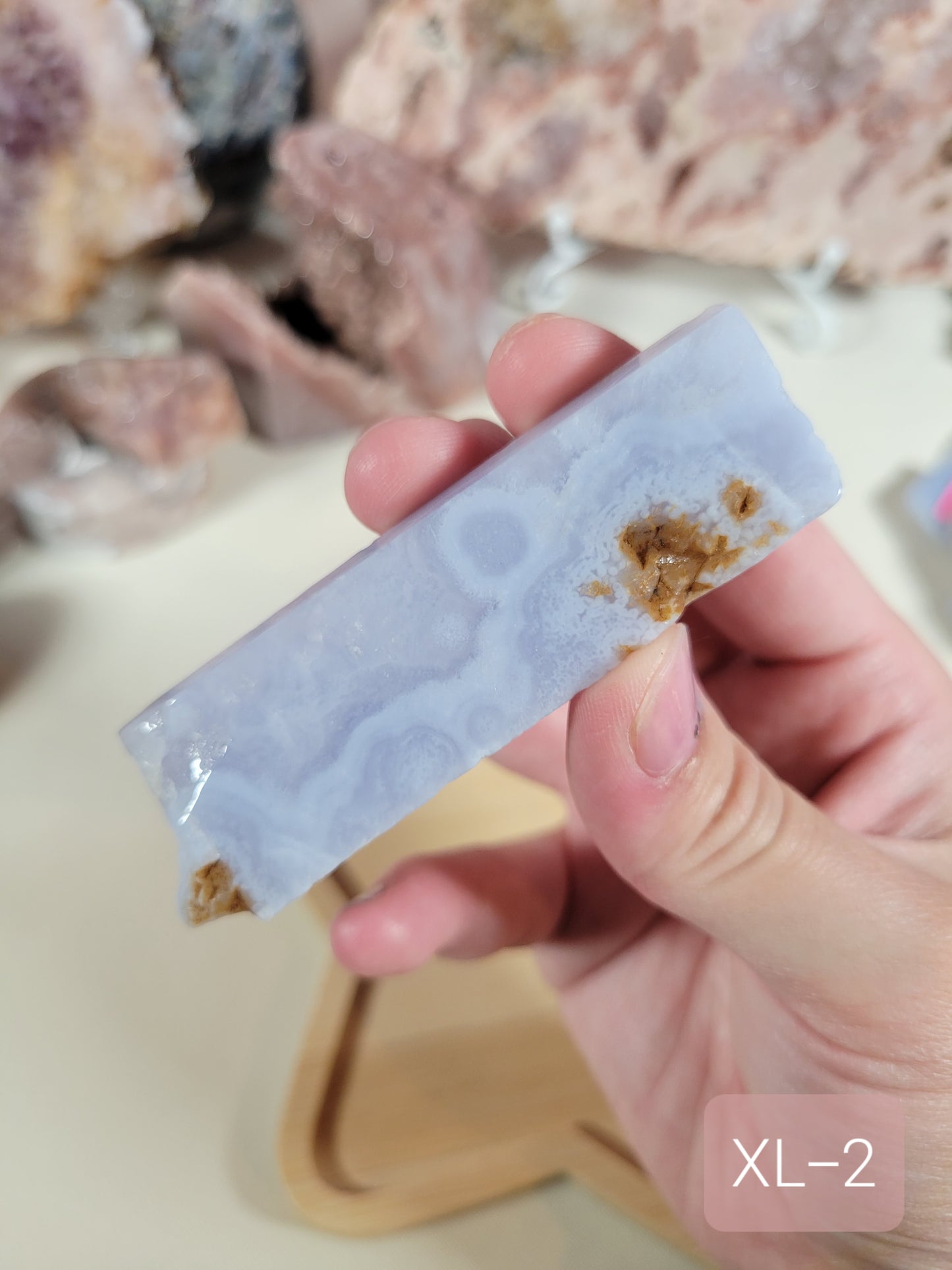 X-Large Blue Lace Agate Slab Pieces