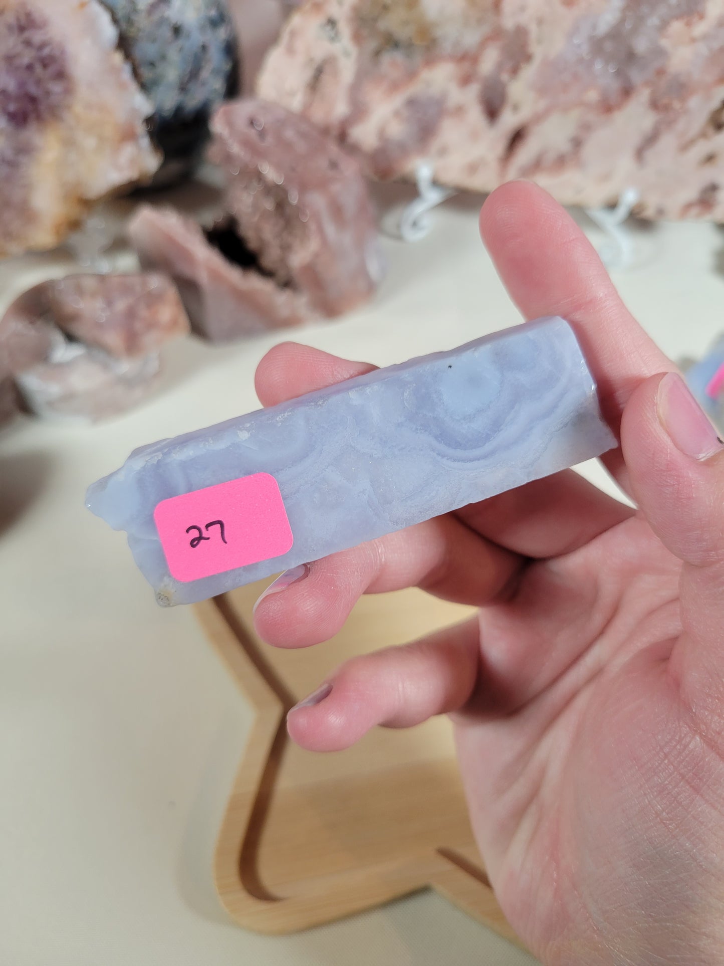 X-Large Blue Lace Agate Slab Pieces