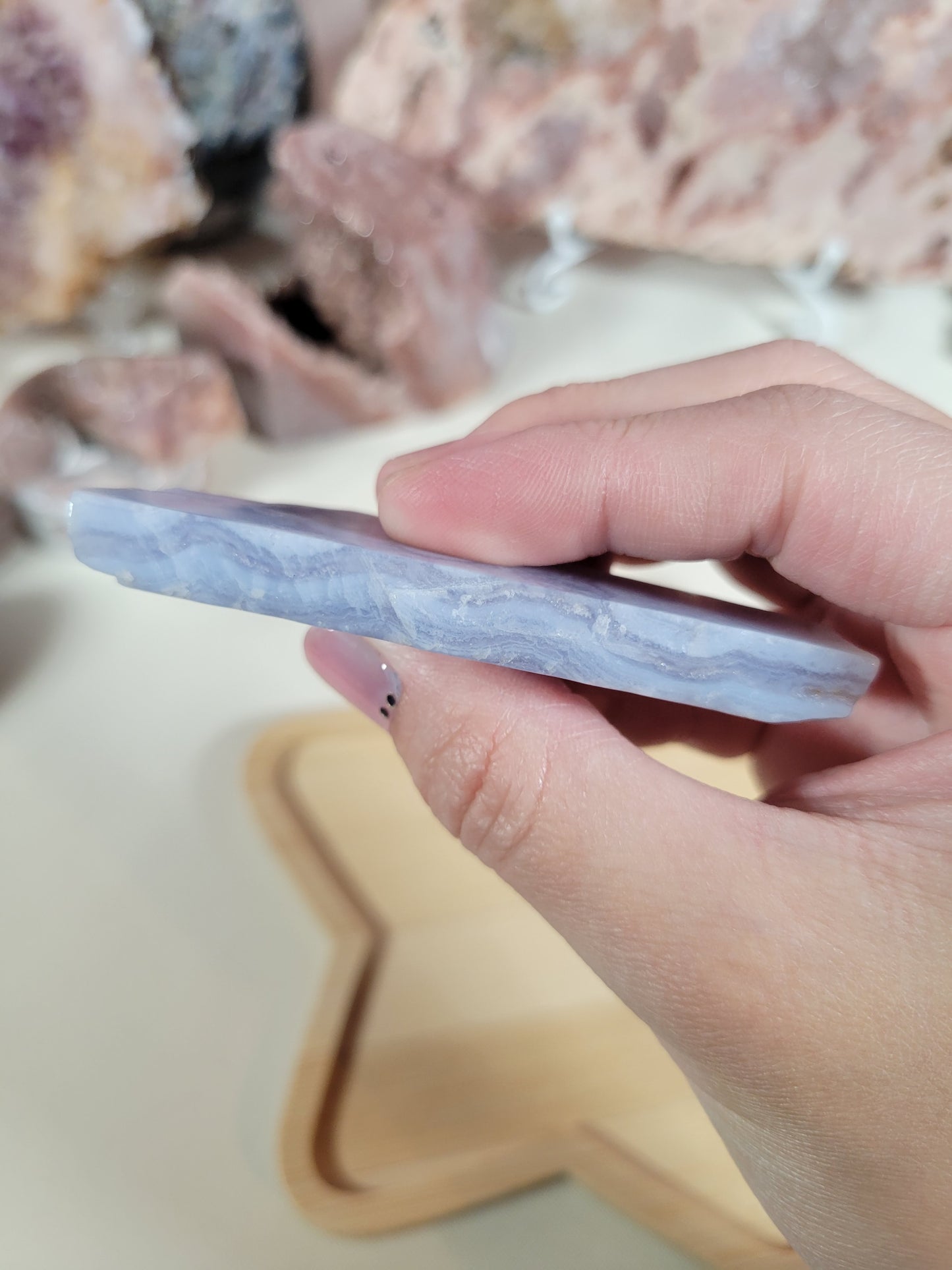 Orbicular Blue Lace Agate Slab Piece 11BB