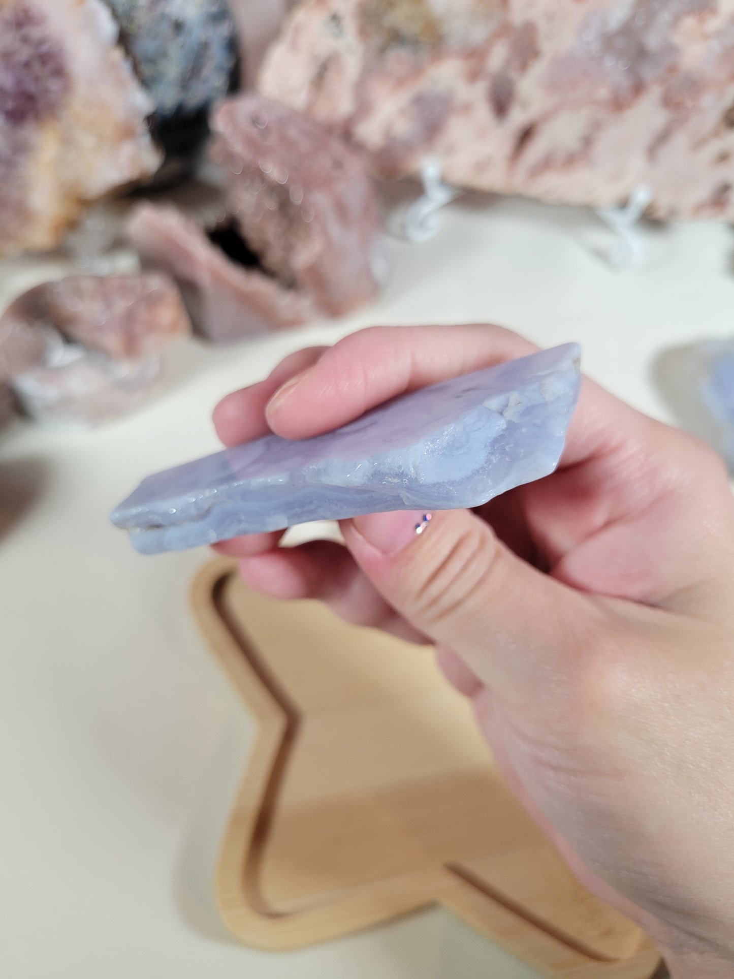 Orbicular Blue Lace Agate Slab Piece 11BB