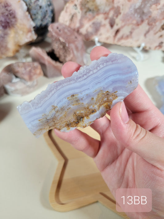 Blue Lace Agate Slab Piece 13BB