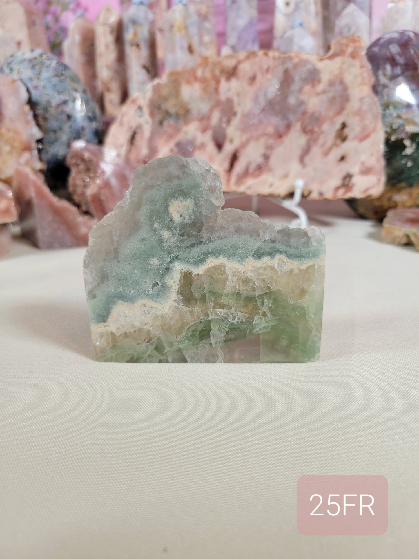 Dreamy Green Blue Fluorite Slab 25FR