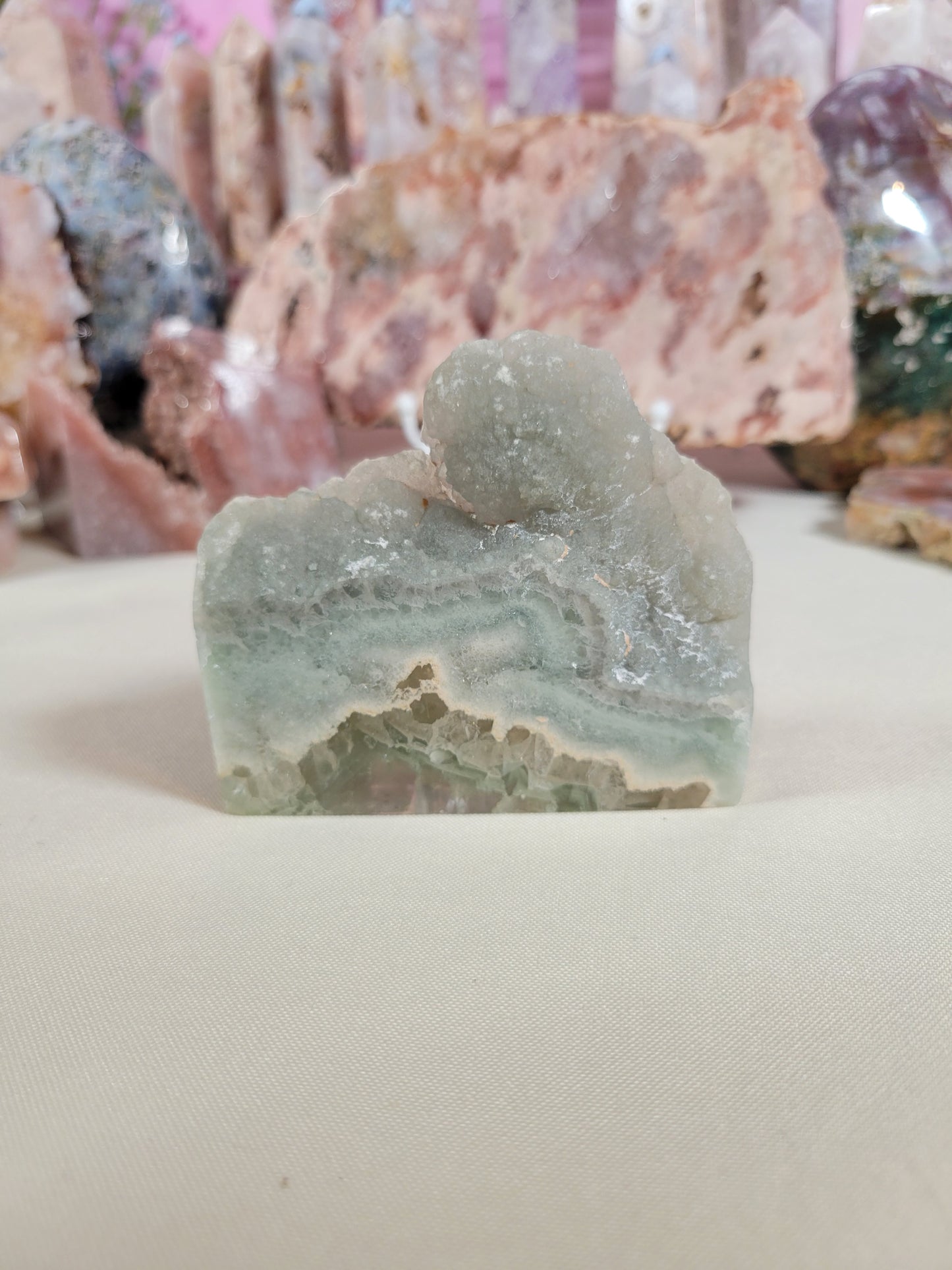 Dreamy Green Blue Fluorite Slab 25FR