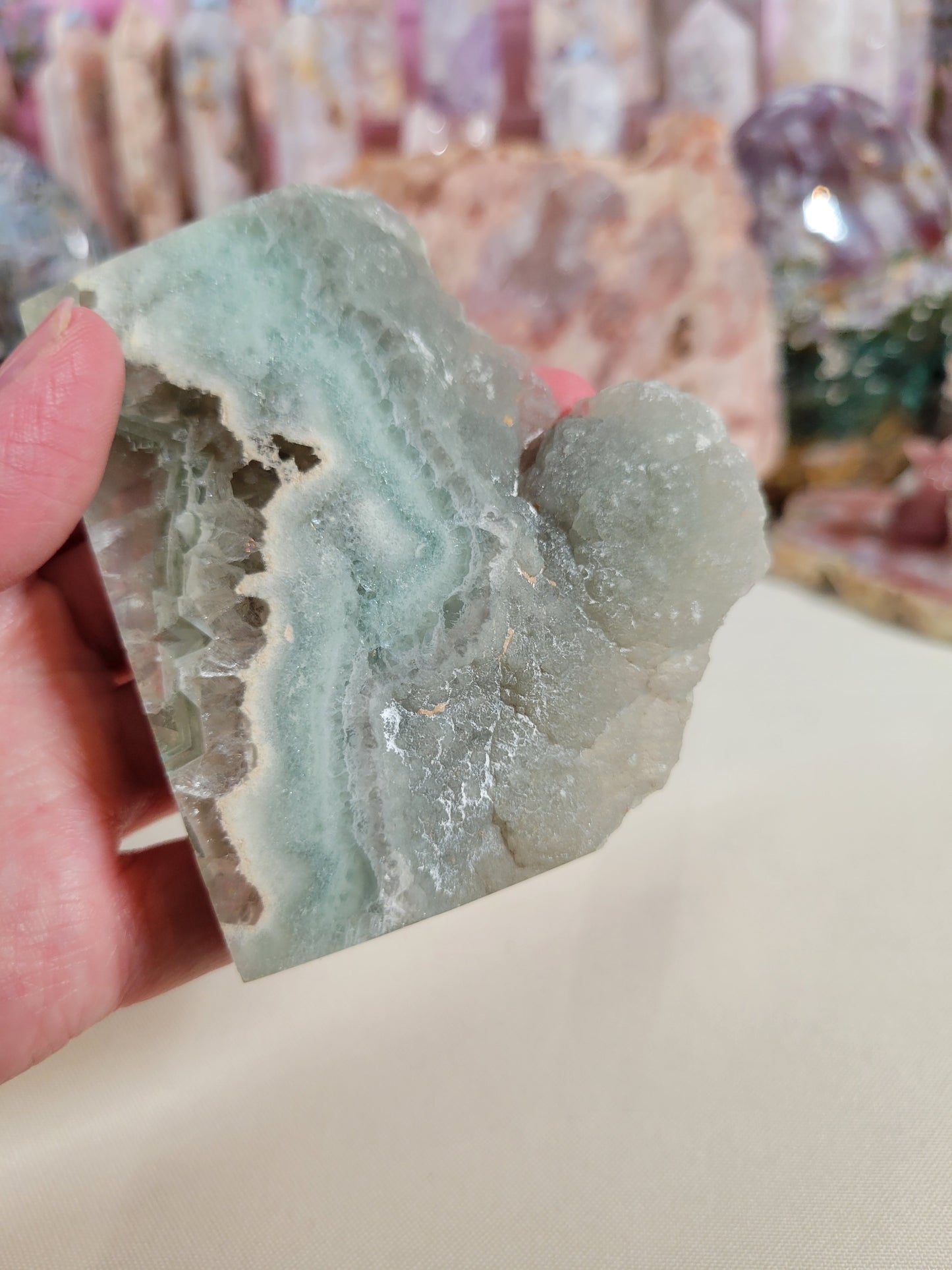 Dreamy Green Blue Fluorite Slab 25FR