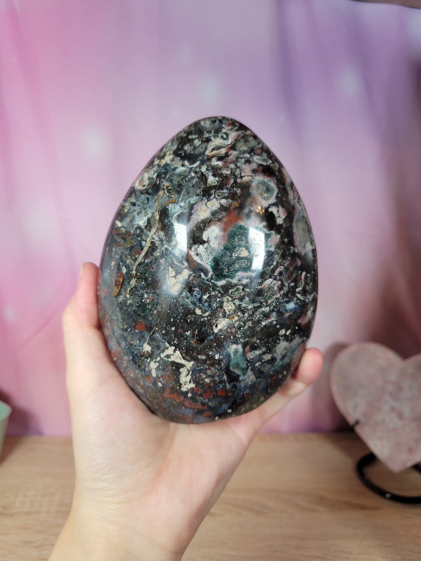 Dark Moody Cosmic Ocean Jasper OJ Freeform 194OL