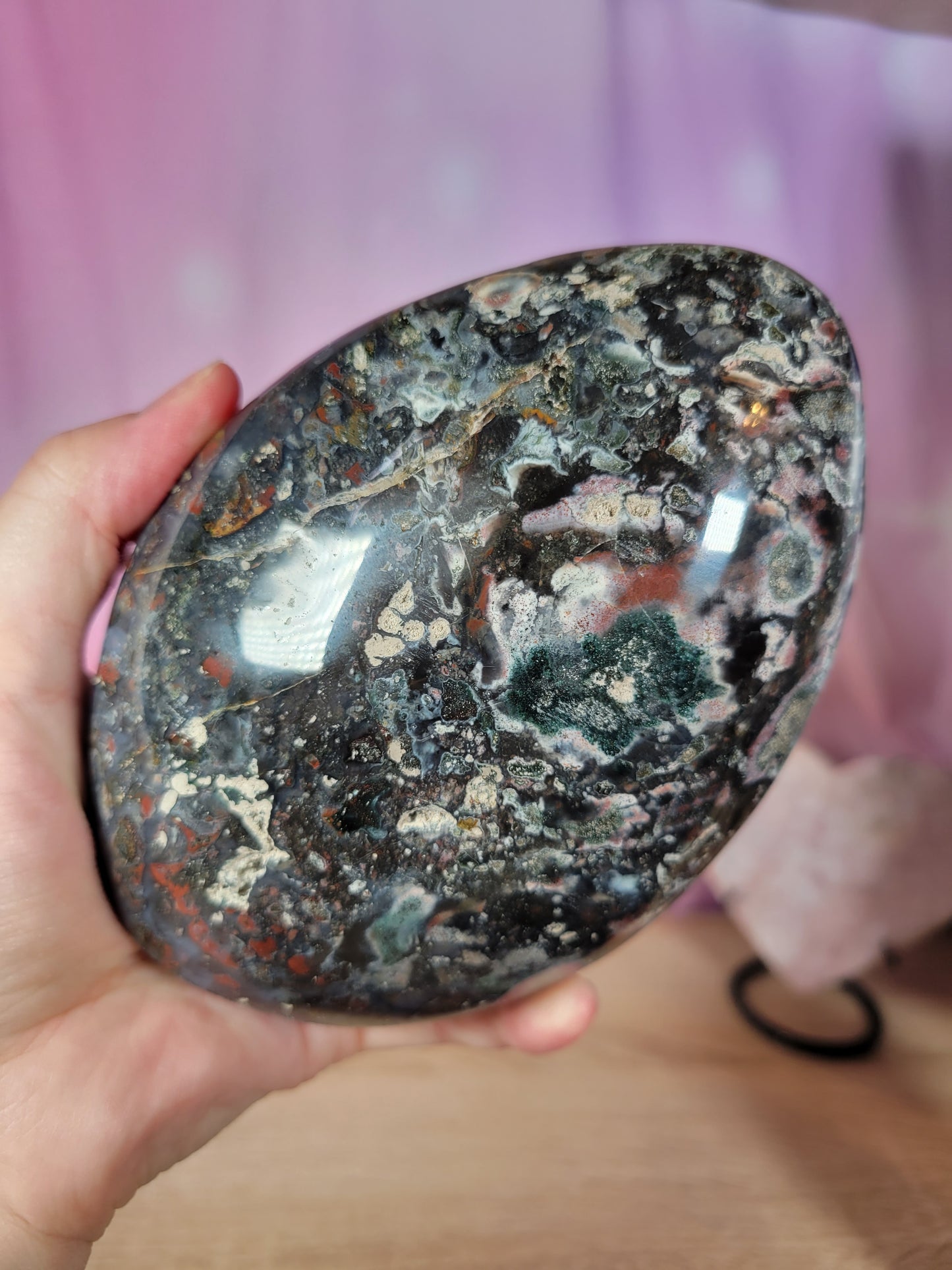 Dark Moody Cosmic Ocean Jasper OJ Freeform 194OL