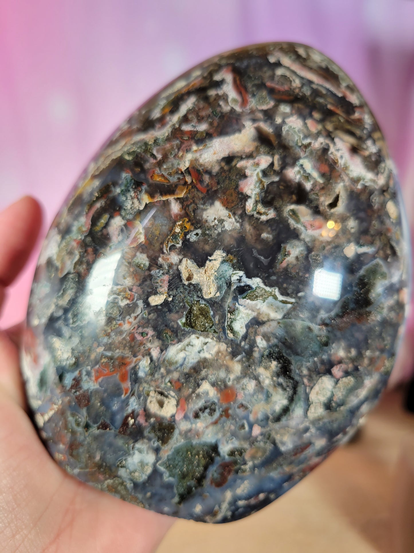 Dark Moody Cosmic Ocean Jasper OJ Freeform 194OL