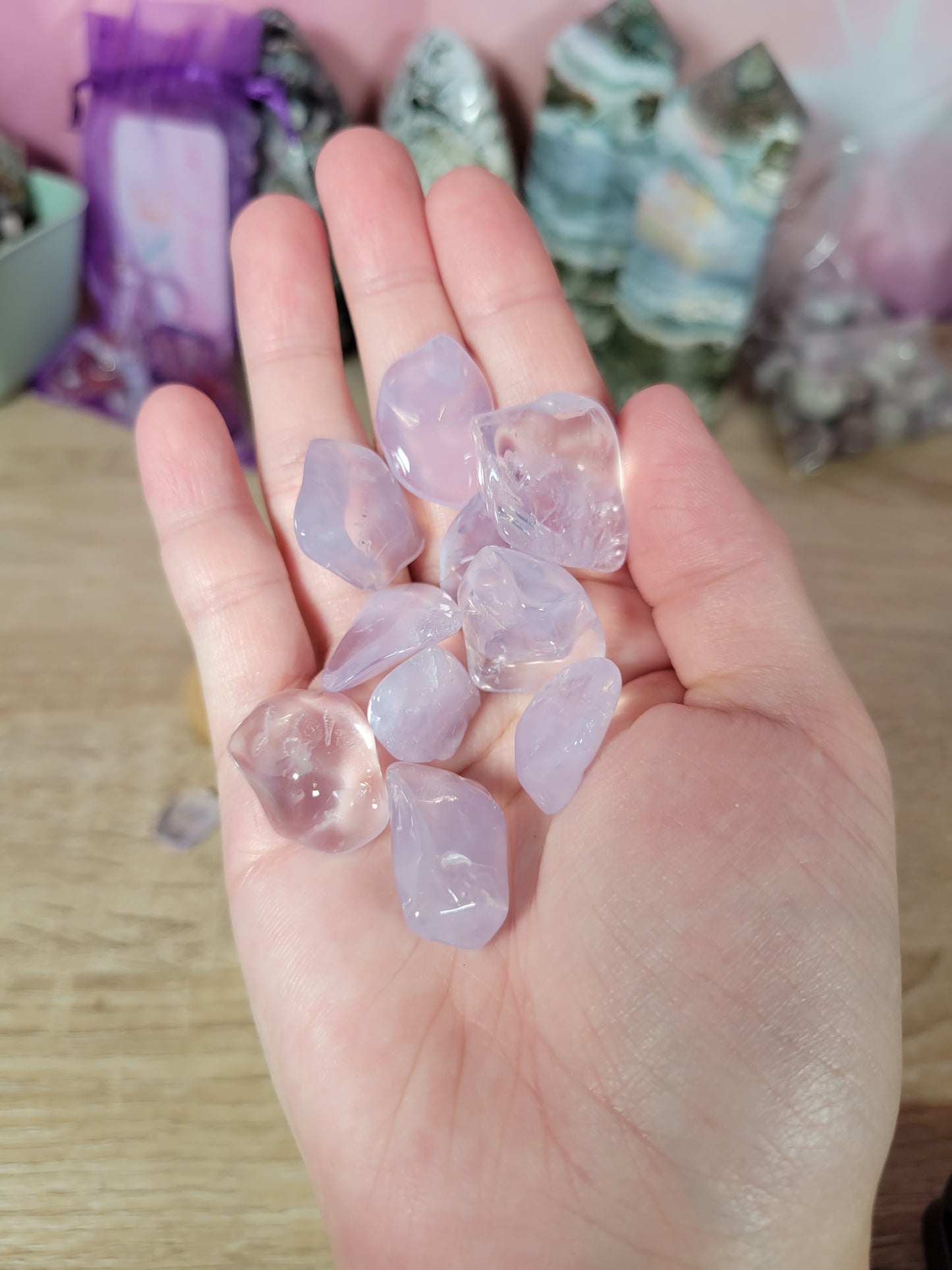 Dreamy Rare Lavender Moon Quartz Tumbles (several weights to choose from!)