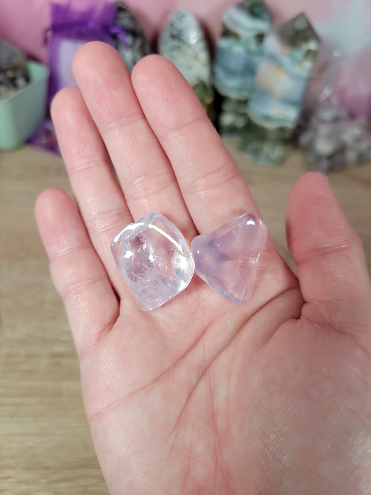 Dreamy Rare Lavender Moon Quartz Tumbles (several weights to choose from!)