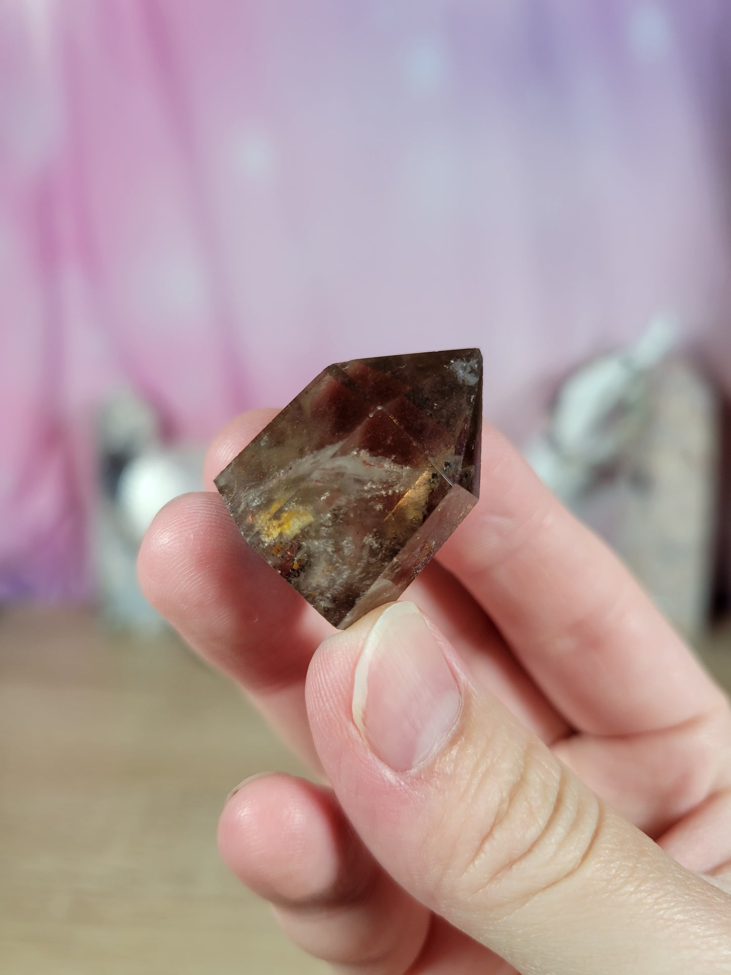 Mini Smoky Garden Quartz Point 8GQ